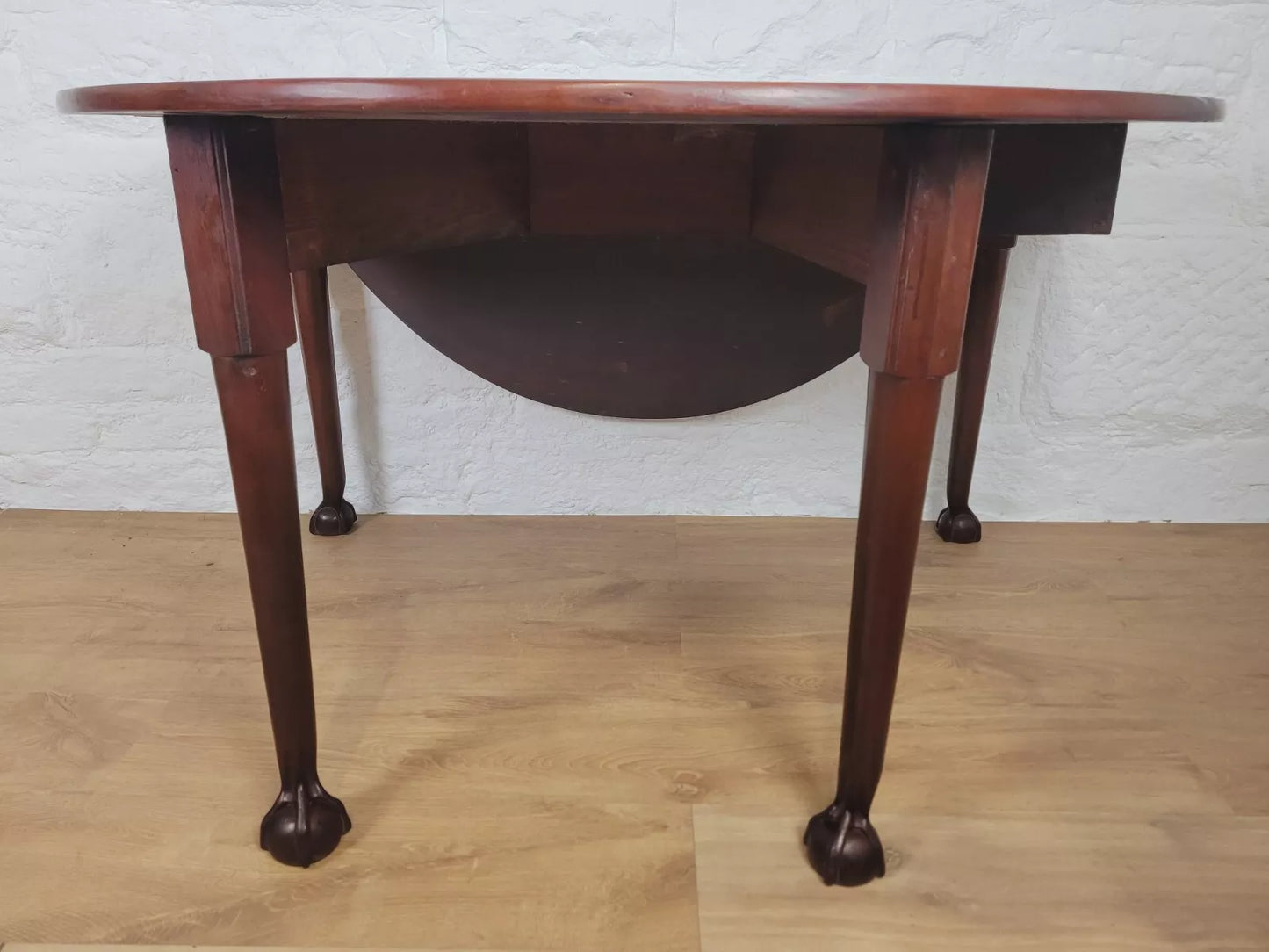 Drop Leaf Dining Table Victorian 19thC Gateleg Turned Legs Postage Available