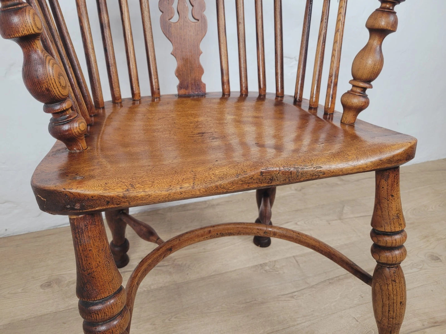 Victorian Windsor Armchair HoopBack Crinoline Stretcher 19thC Delivery Available
