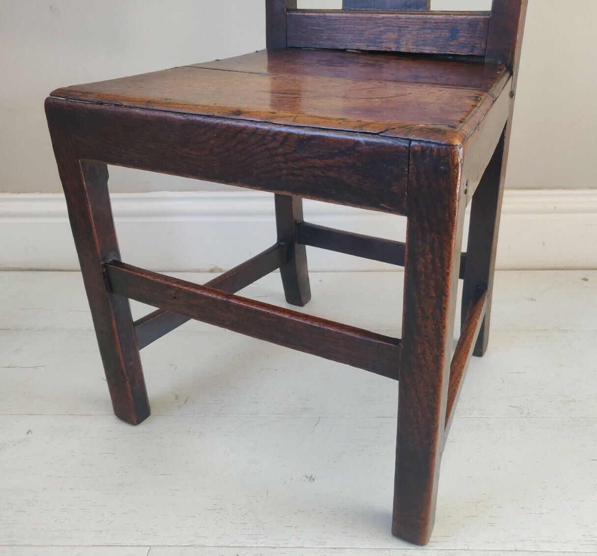 Hall Chair Oak Country 1900s Splatback Farmhouse Antique Postage Available