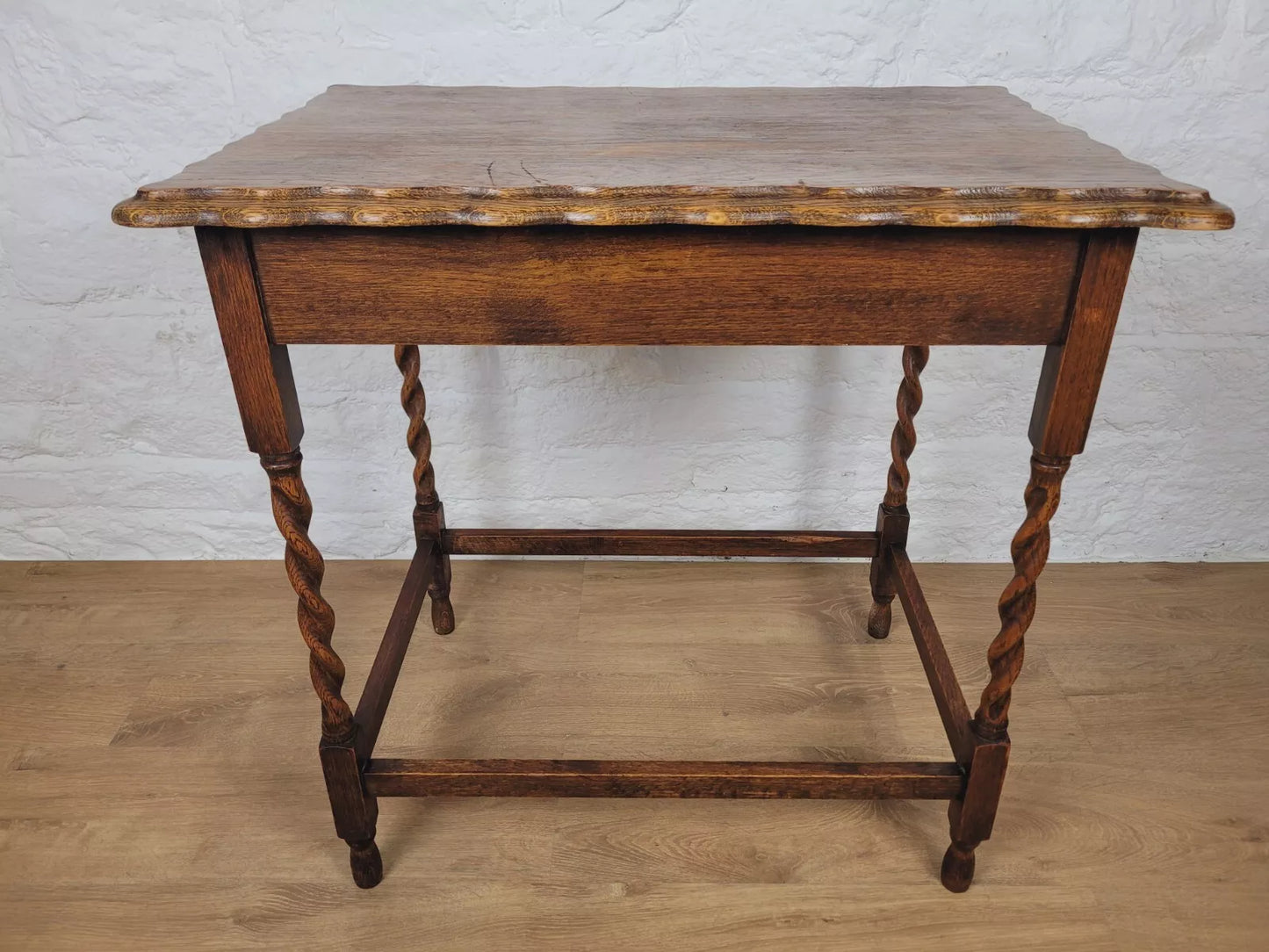 Barley Twist Occasional Table Oak Figured Country English Postage Available