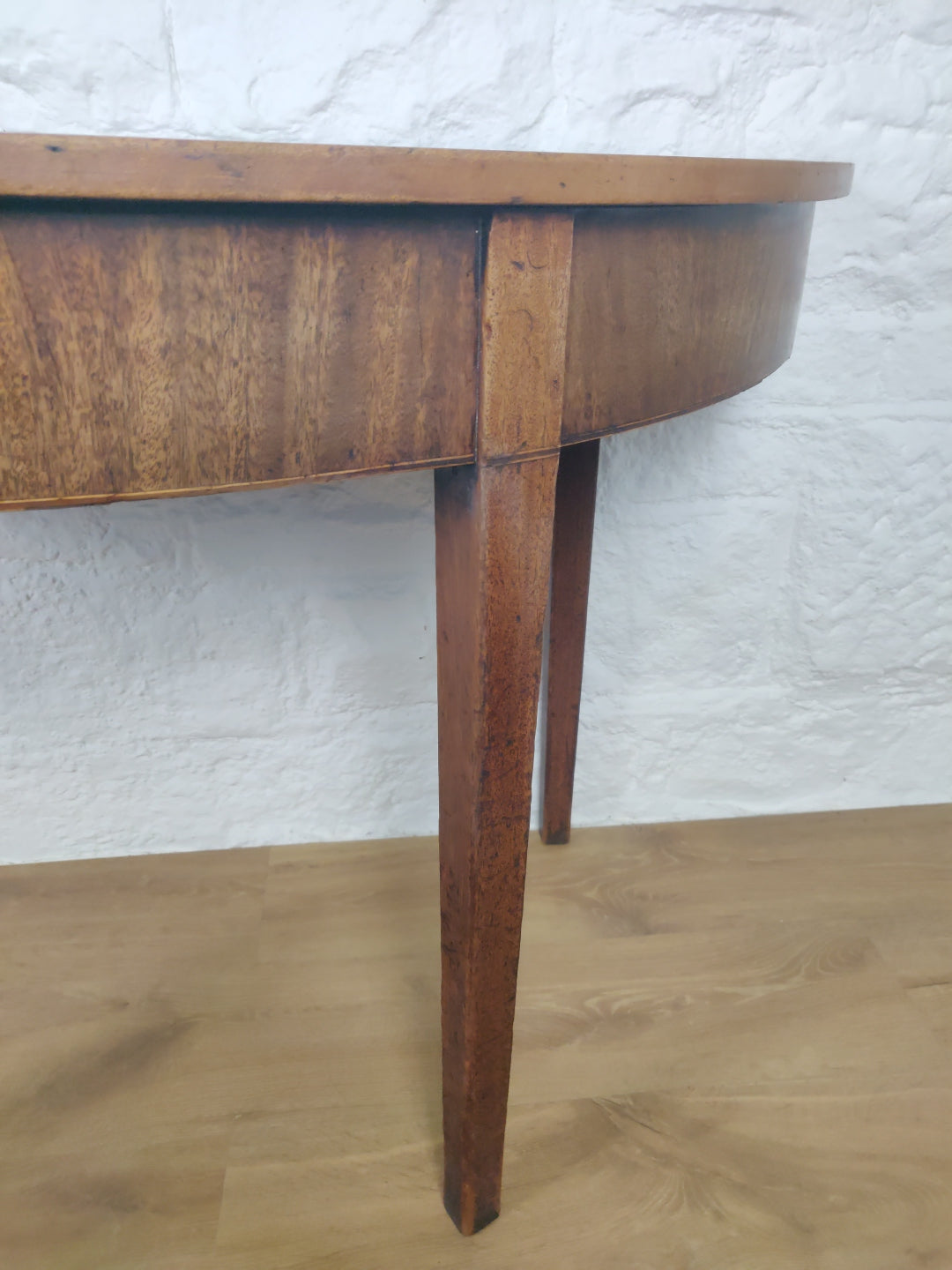 Demi Lune Side Table Georgian English Hall 18thC Antique Delivery Available