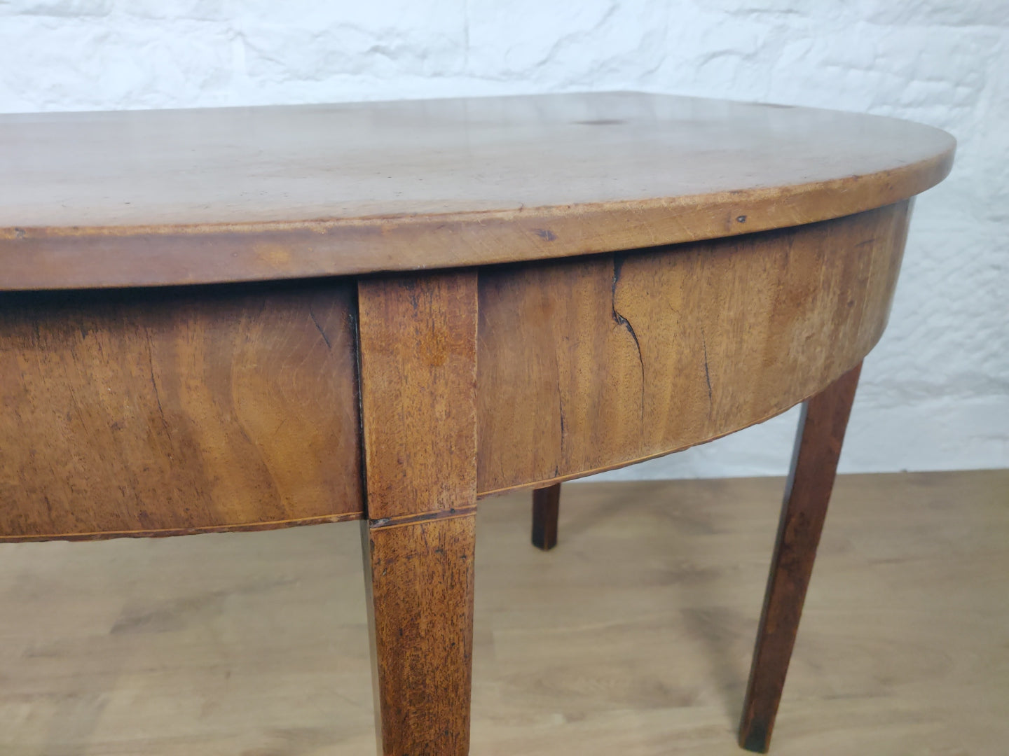 Demi Lune Side Table Georgian English Hall 18thC Antique Delivery Available