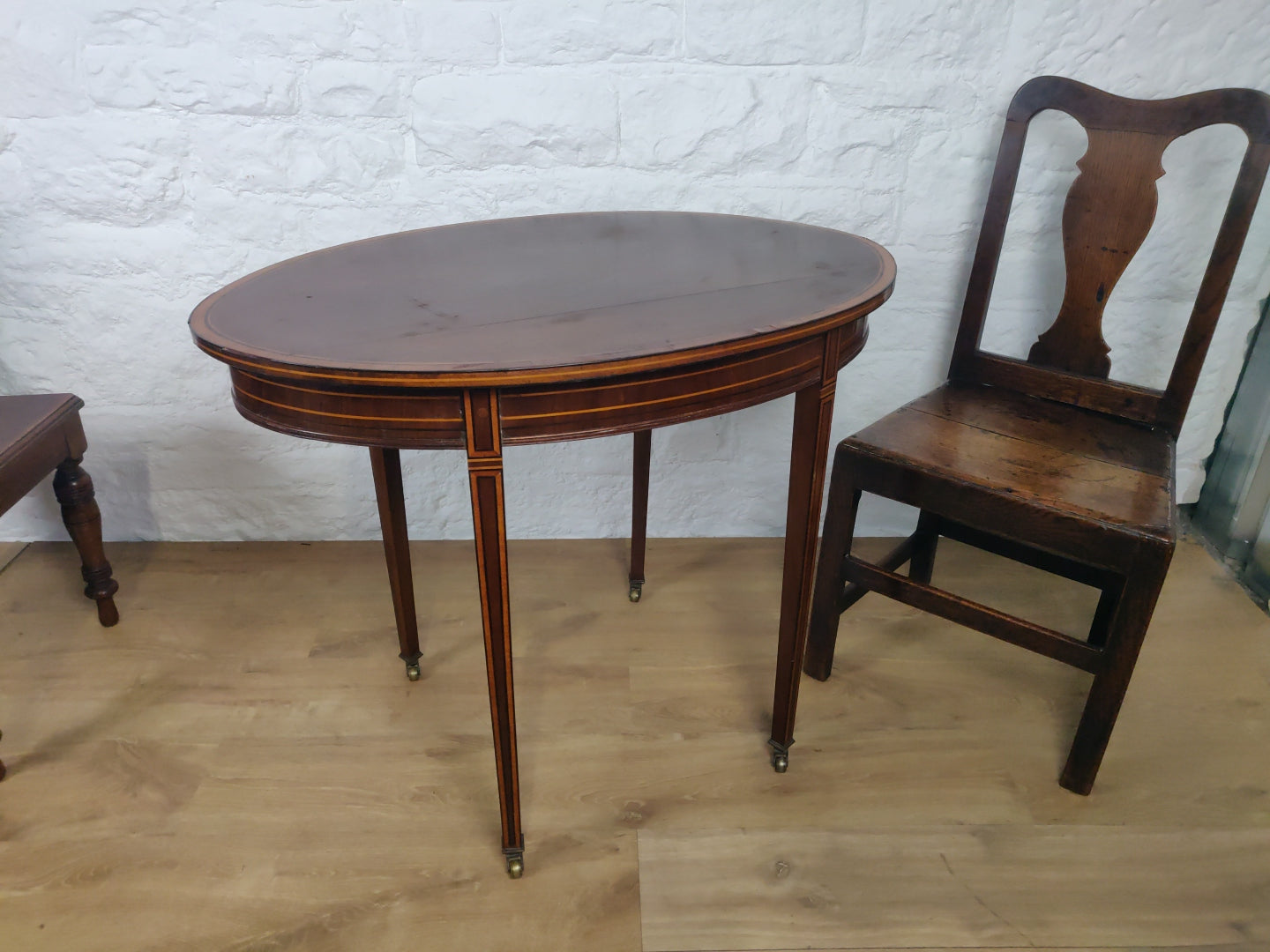 Edwardian Occasional Table Castors Rosewood Crossband Mahogany Postage Available