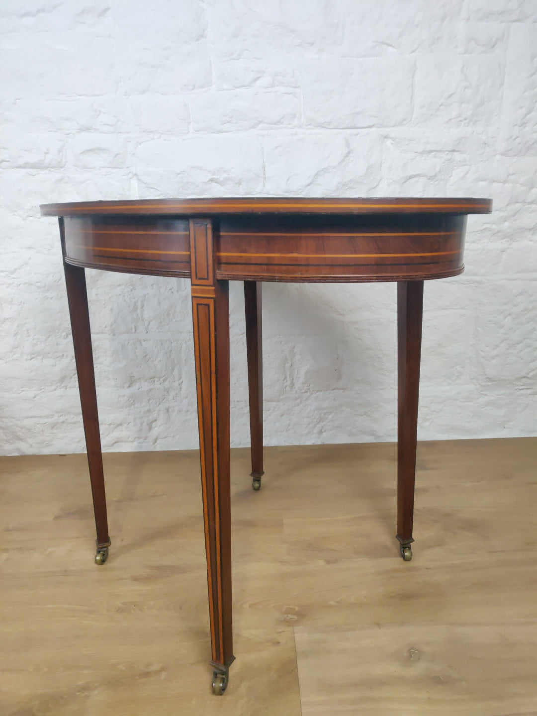 Edwardian Occasional Table Castors Rosewood Crossband Mahogany Postage Available