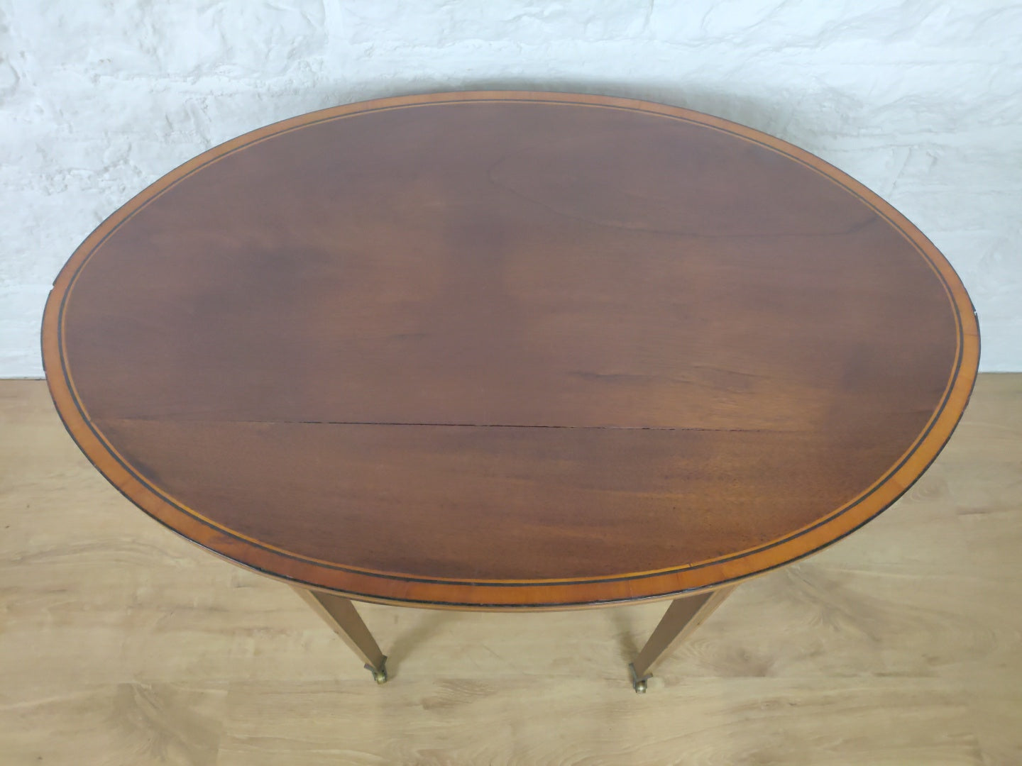 Edwardian Occasional Table Castors Rosewood Crossband Mahogany Postage Available