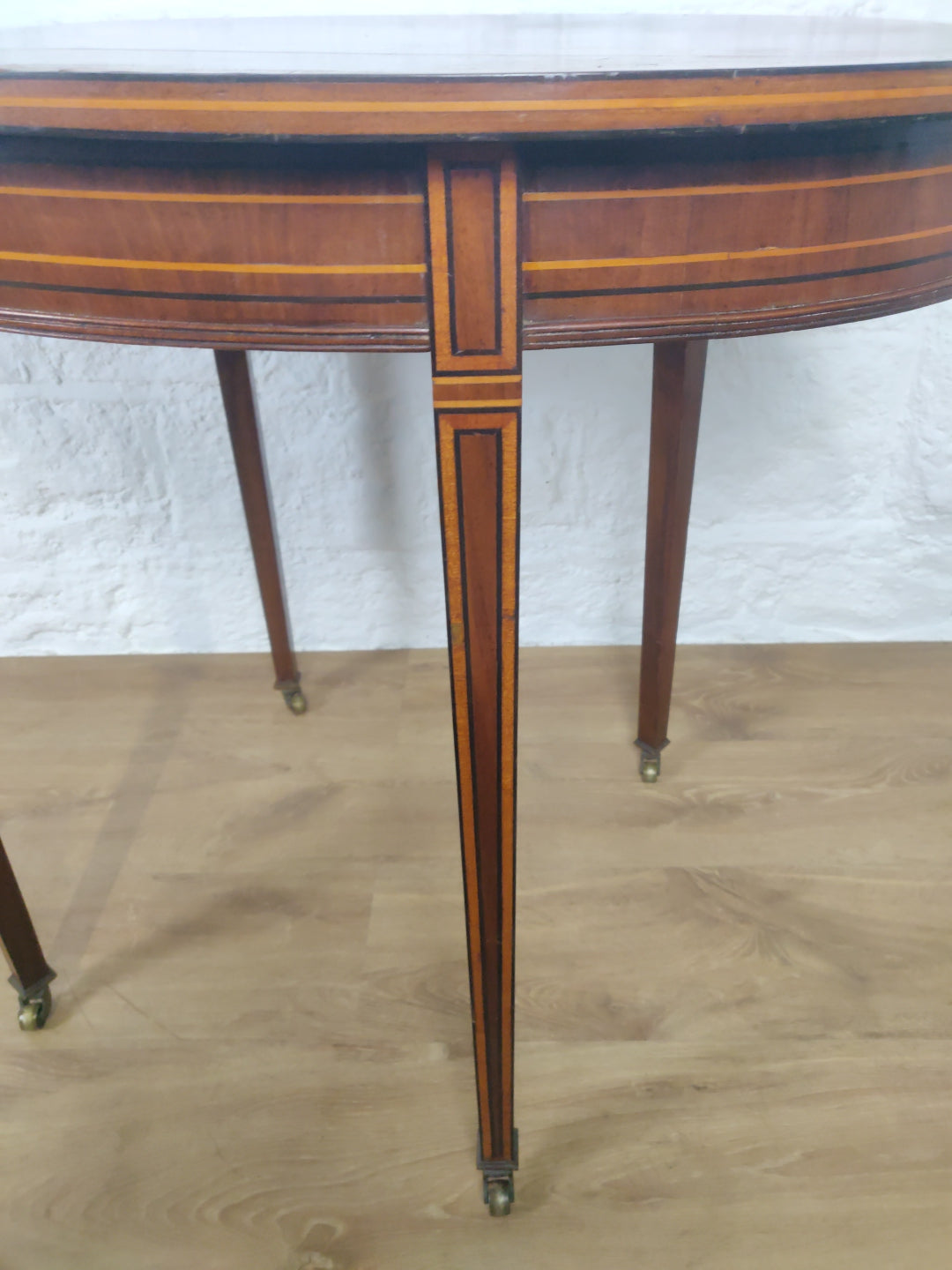 Edwardian Occasional Table Castors Rosewood Crossband Mahogany Postage Available