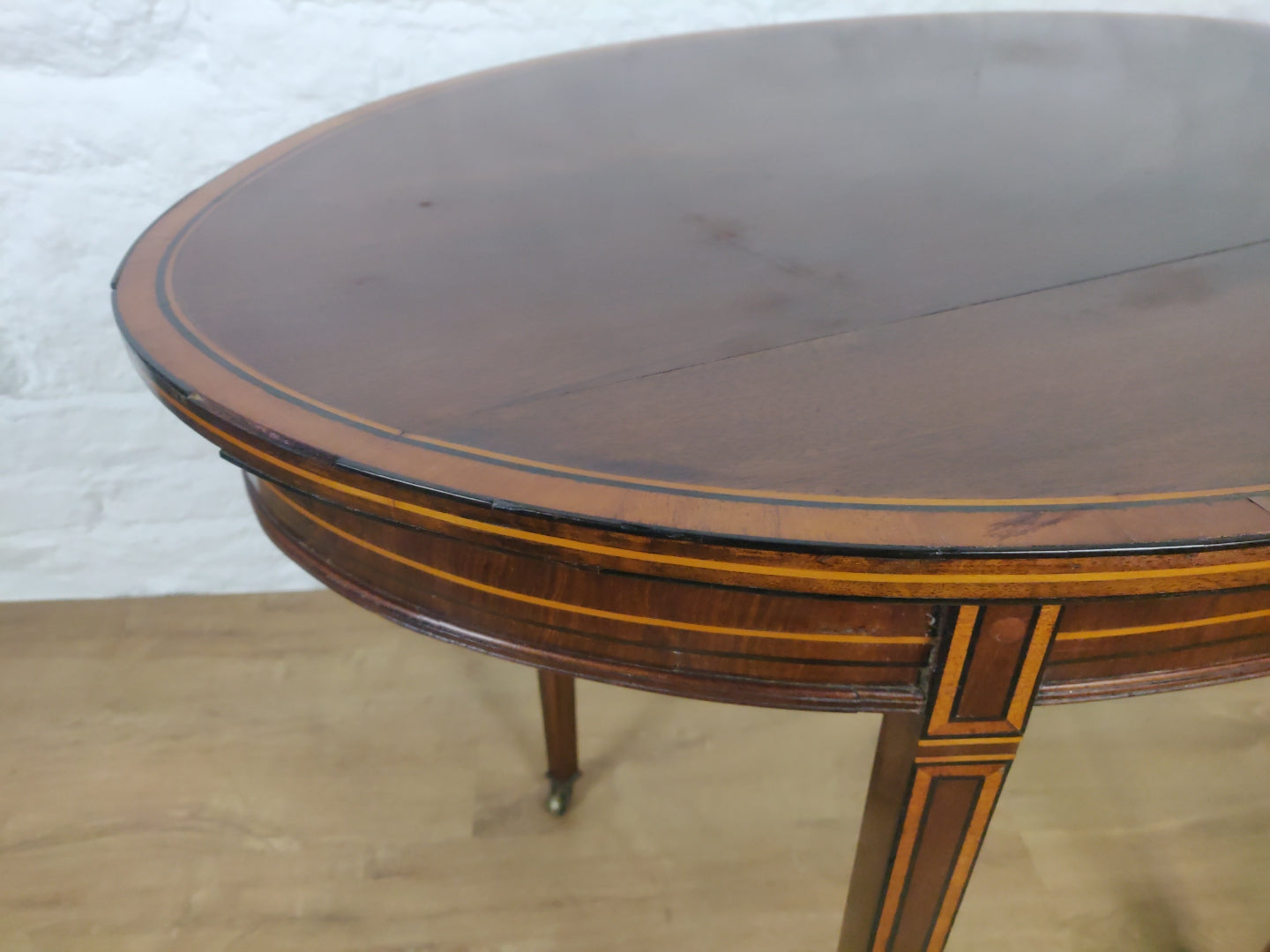 Edwardian Occasional Table Castors Rosewood Crossband Mahogany Postage Available