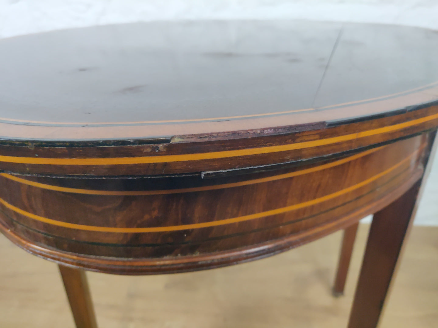 Edwardian Occasional Table Castors Rosewood Crossband Mahogany Postage Available