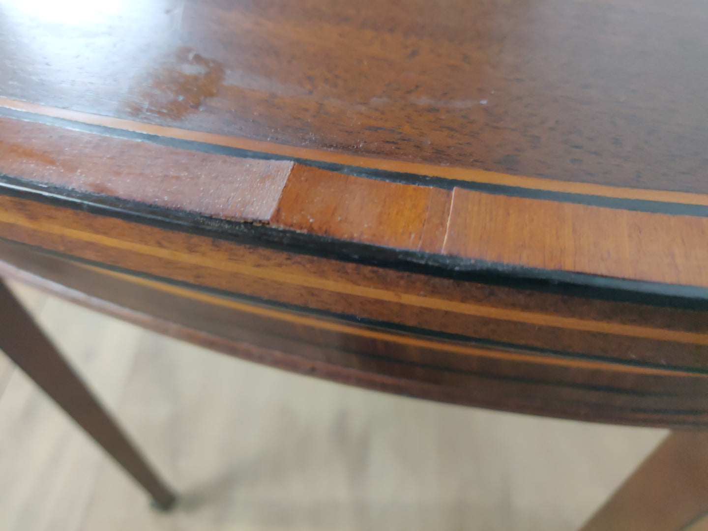 Edwardian Occasional Table Castors Rosewood Crossband Mahogany Postage Available