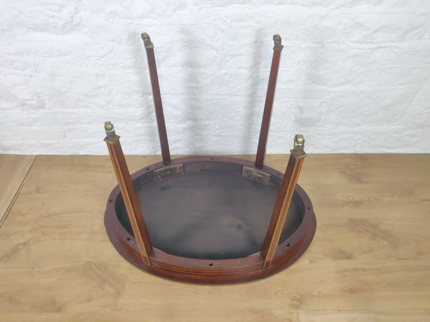 Edwardian Occasional Table Castors Rosewood Crossband Mahogany Postage Available