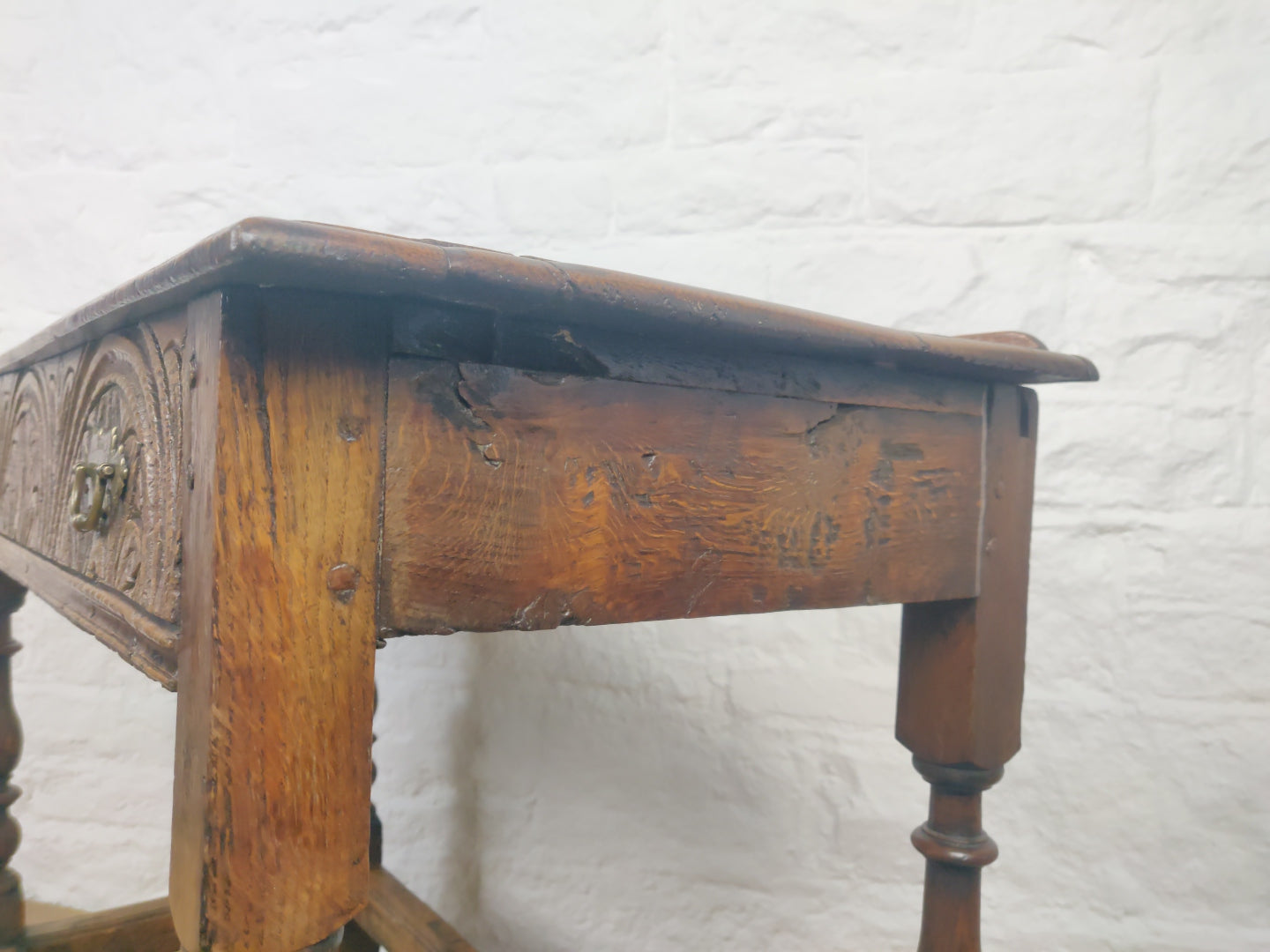 Victorian Carved Side Table Jacobean 19th Century English Delivery Available