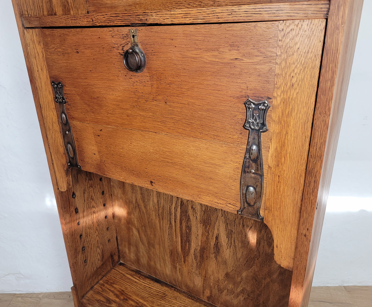 Student Writing Desk Arts & Crafts Oak Country Vintage 1950s Delivery Available
