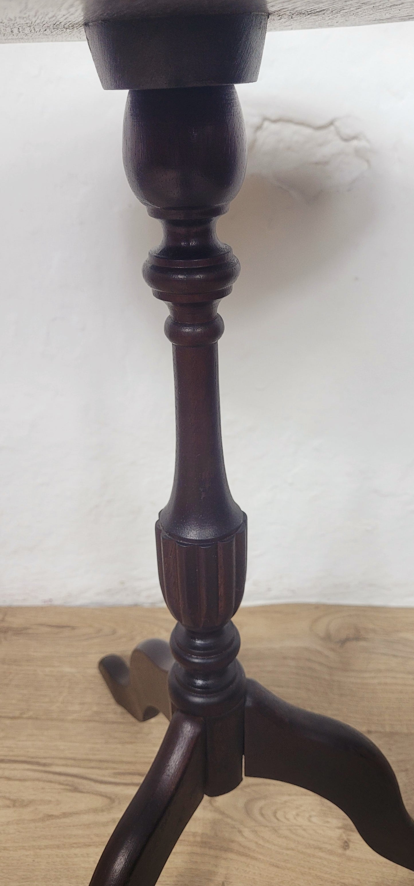 Vintage Wine Table Piecrust Scalloped Edge English 20thC 1950 Postage Available