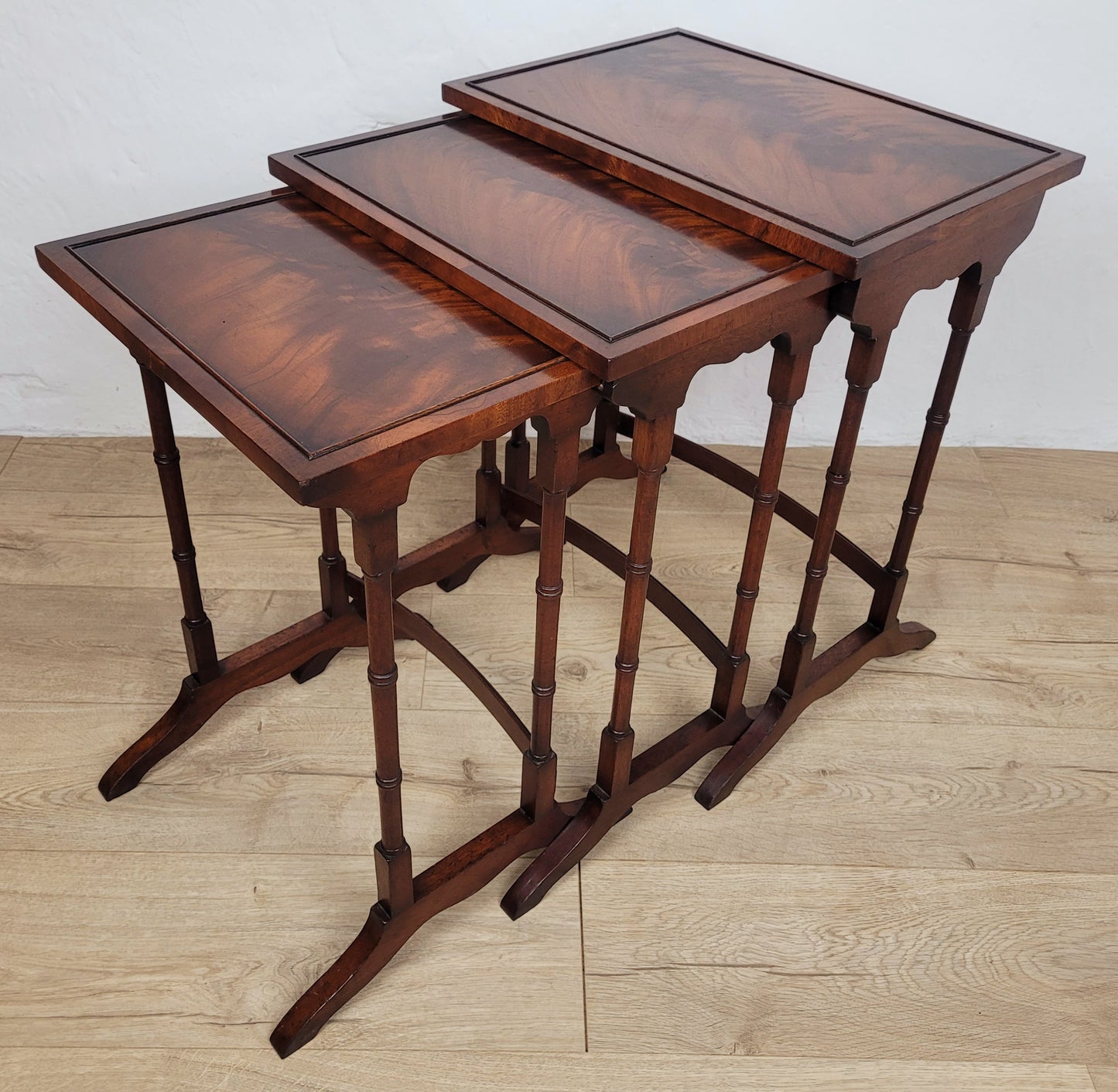 Nest Of Three Tables Rectangular Reproduction Antique Style Postage Available
