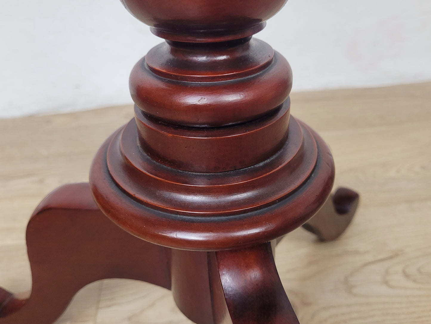 Victorian Pedestal Tripod Table English 19th Century Mahogany Postage Available