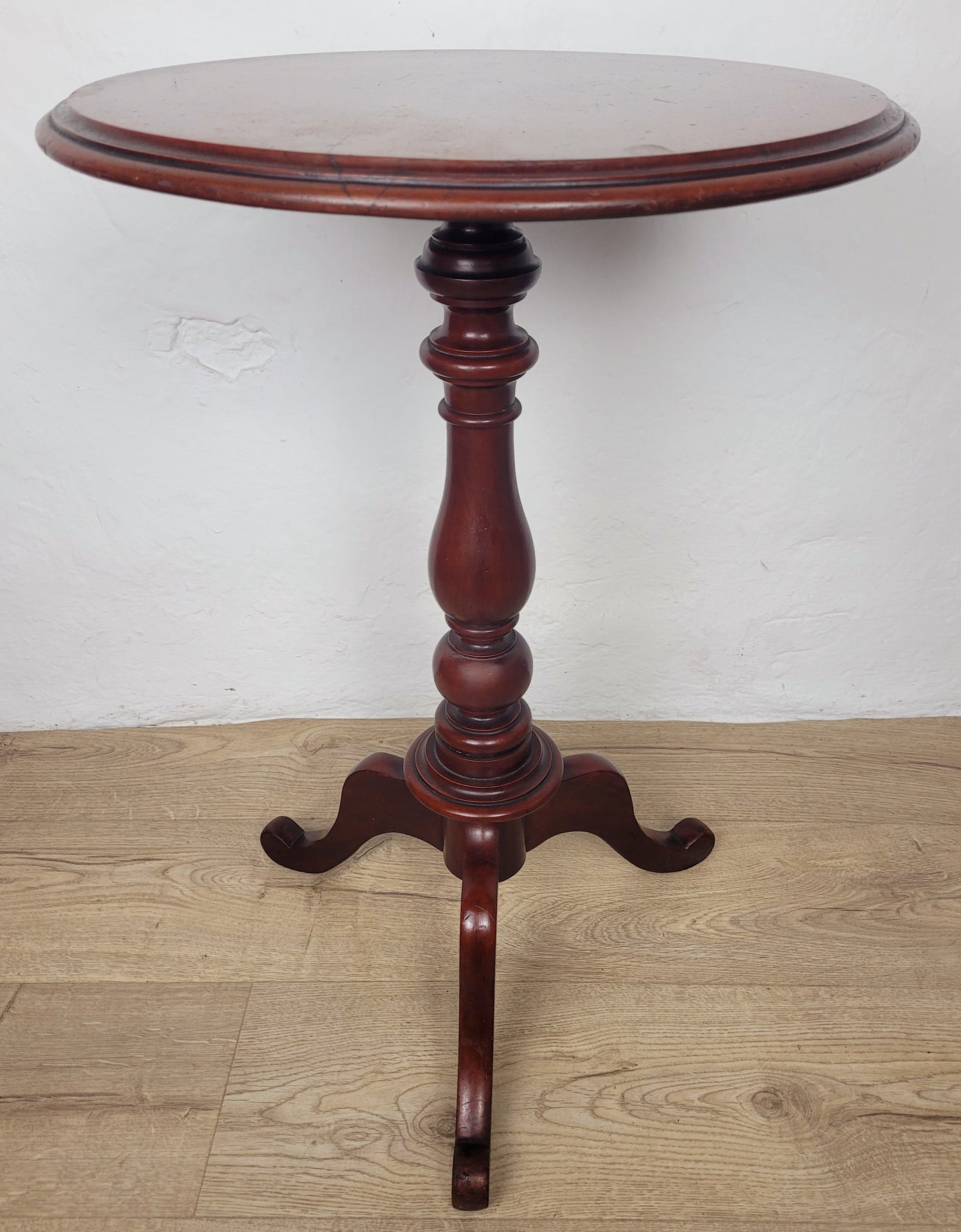 Victorian Pedestal Tripod Table English 19th Century Mahogany Postage Available