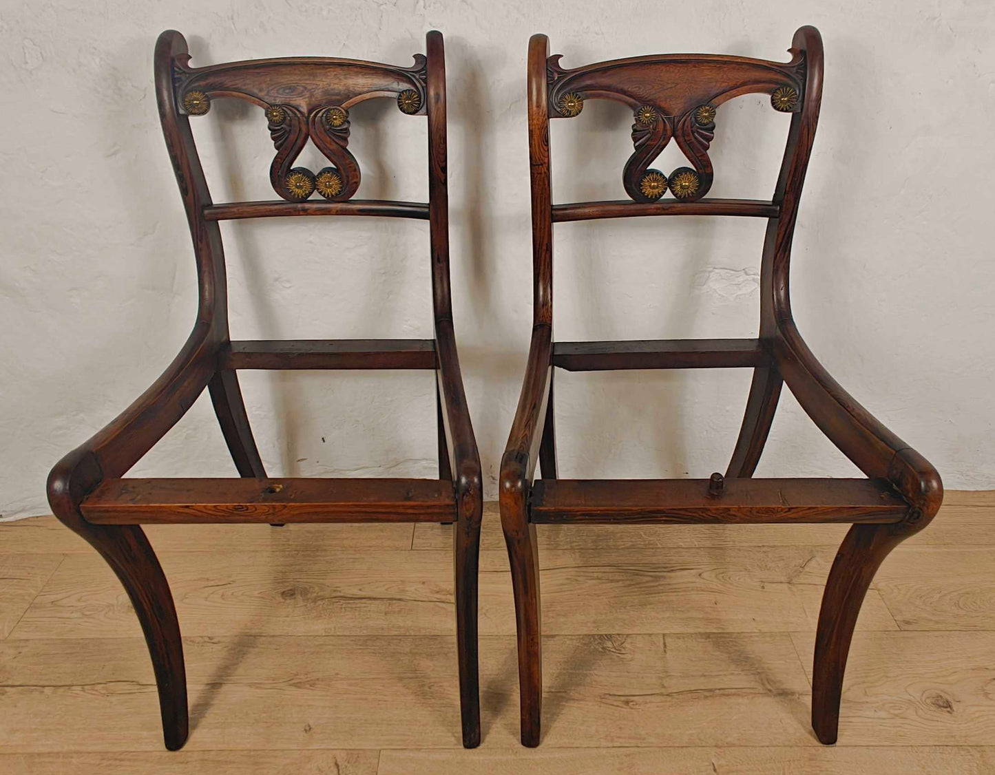 Victorian Pair Of Chairs Carved Upholstered Mahogany Antique Postage Available
