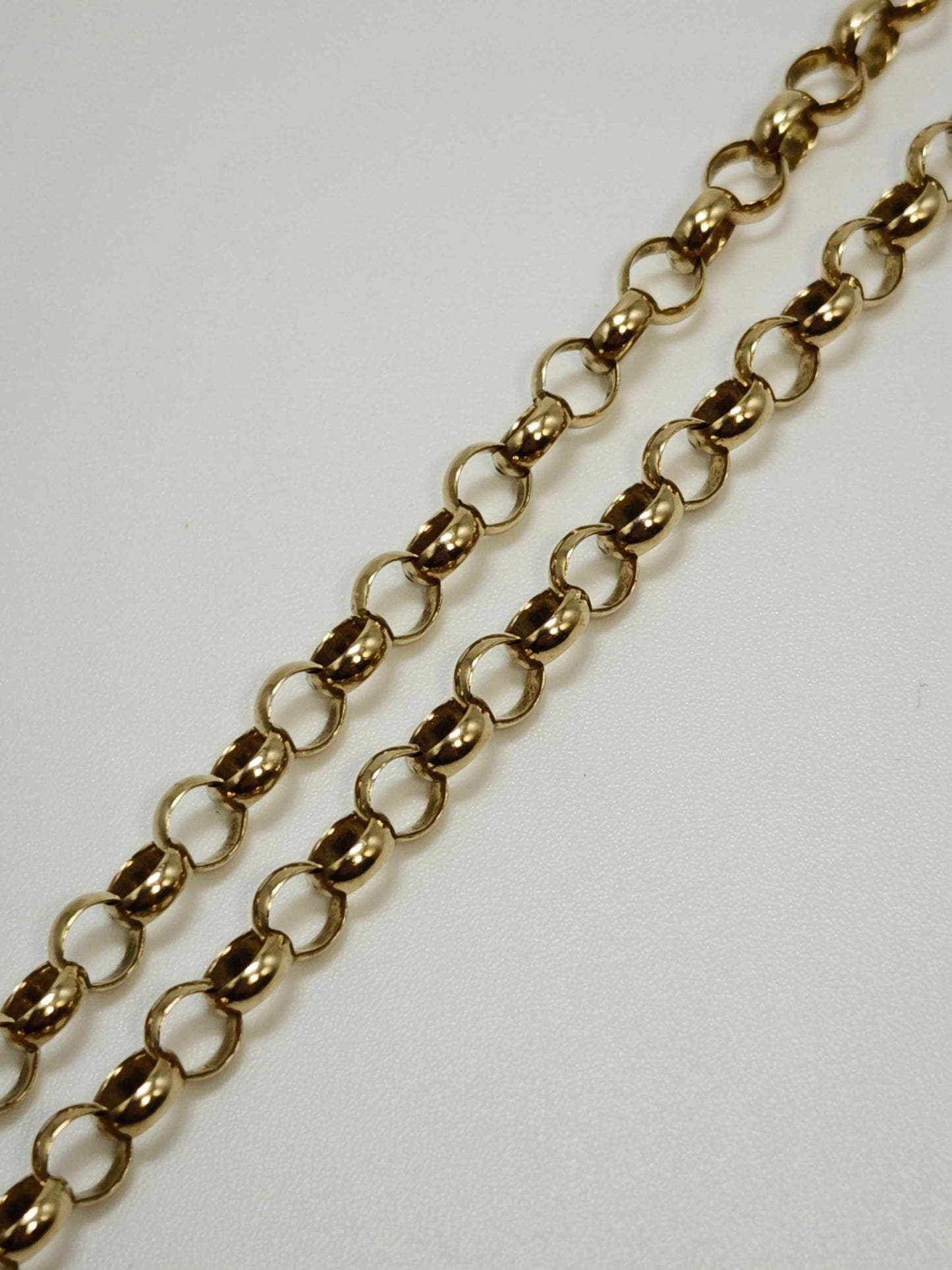Belcher Chain Necklace 9ct Yellow Gold 19.5 Inch