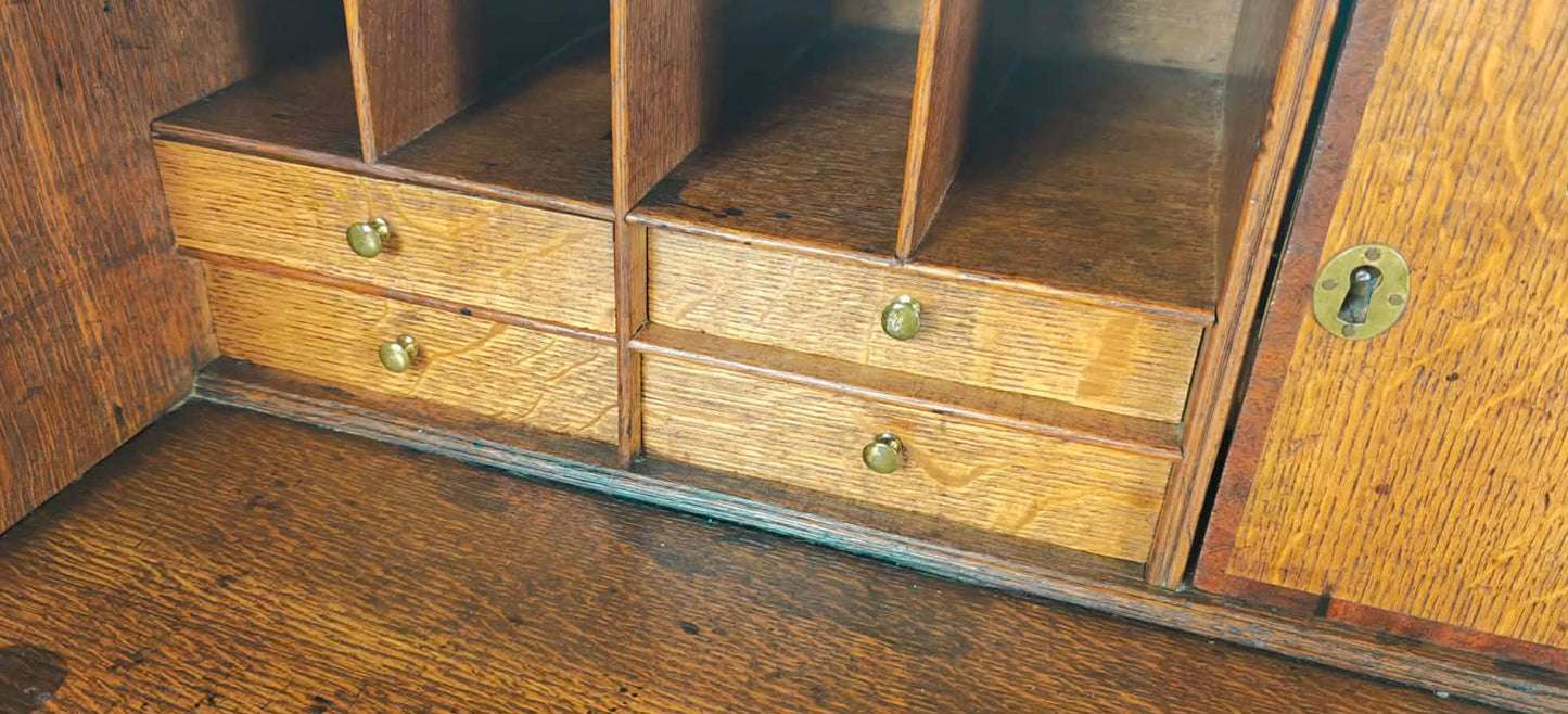 George III Writing Bureau Desk Oak 18thC Antique English Delivery Available