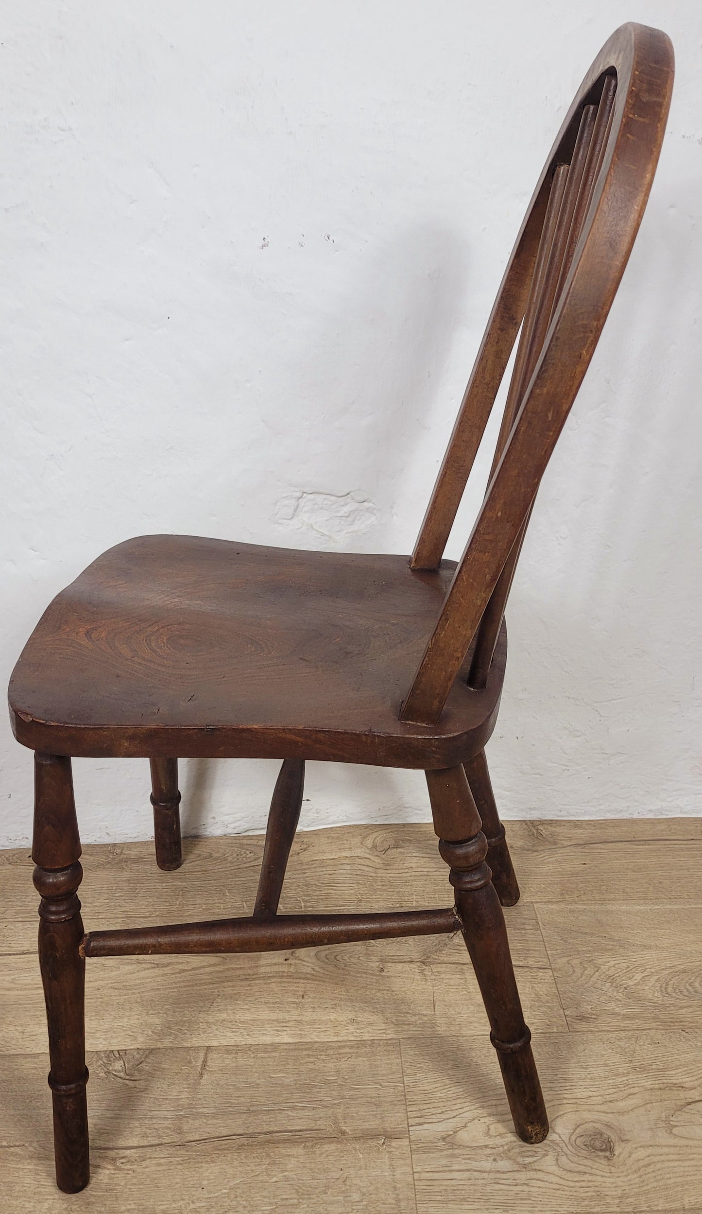 Vintage Kitchen Chair Hoop Back Elm & Birch English 20thC Postage Available
