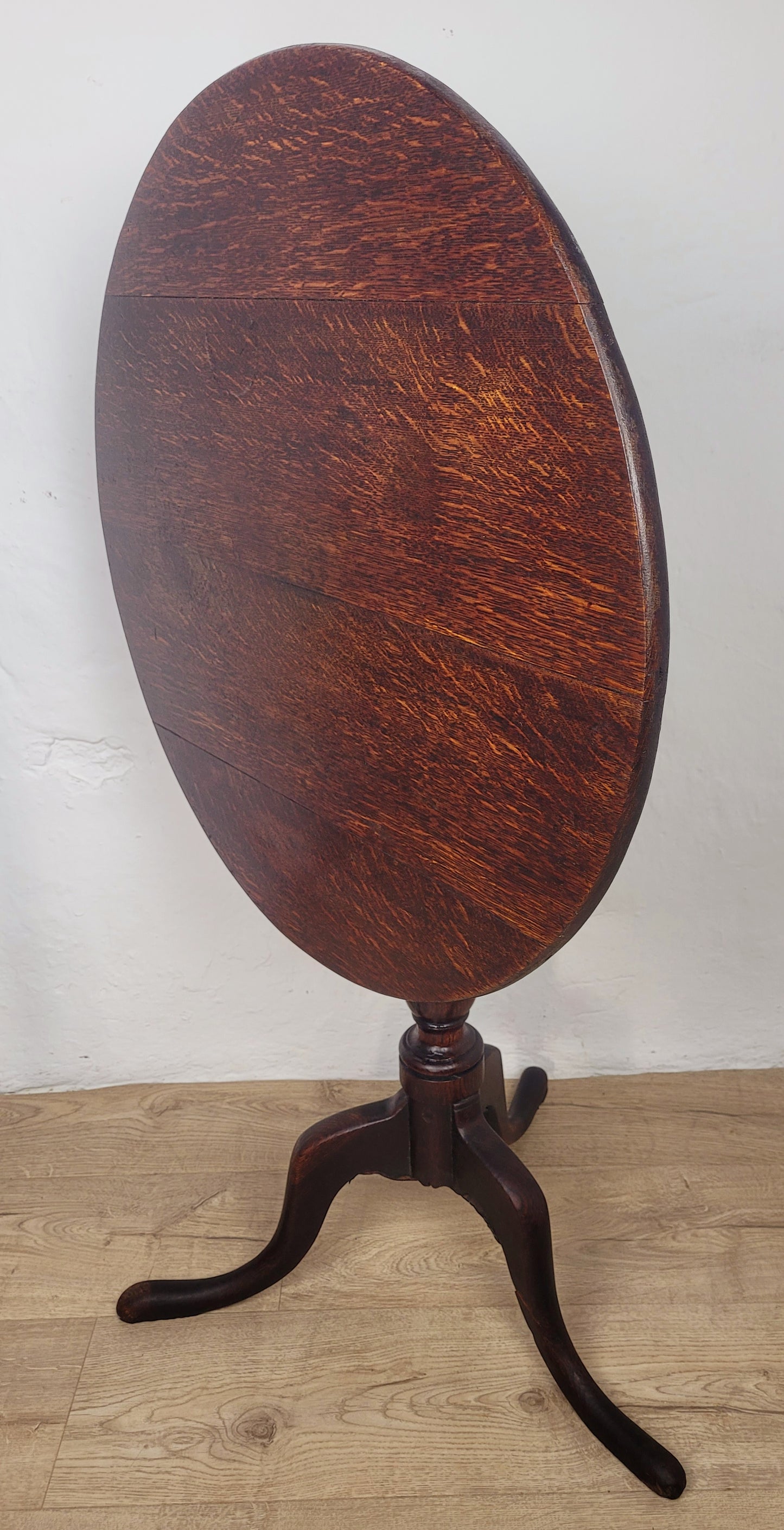 Georgian Tilt Top Table Tripod Occasional Round 18thC Oak Delivery Available