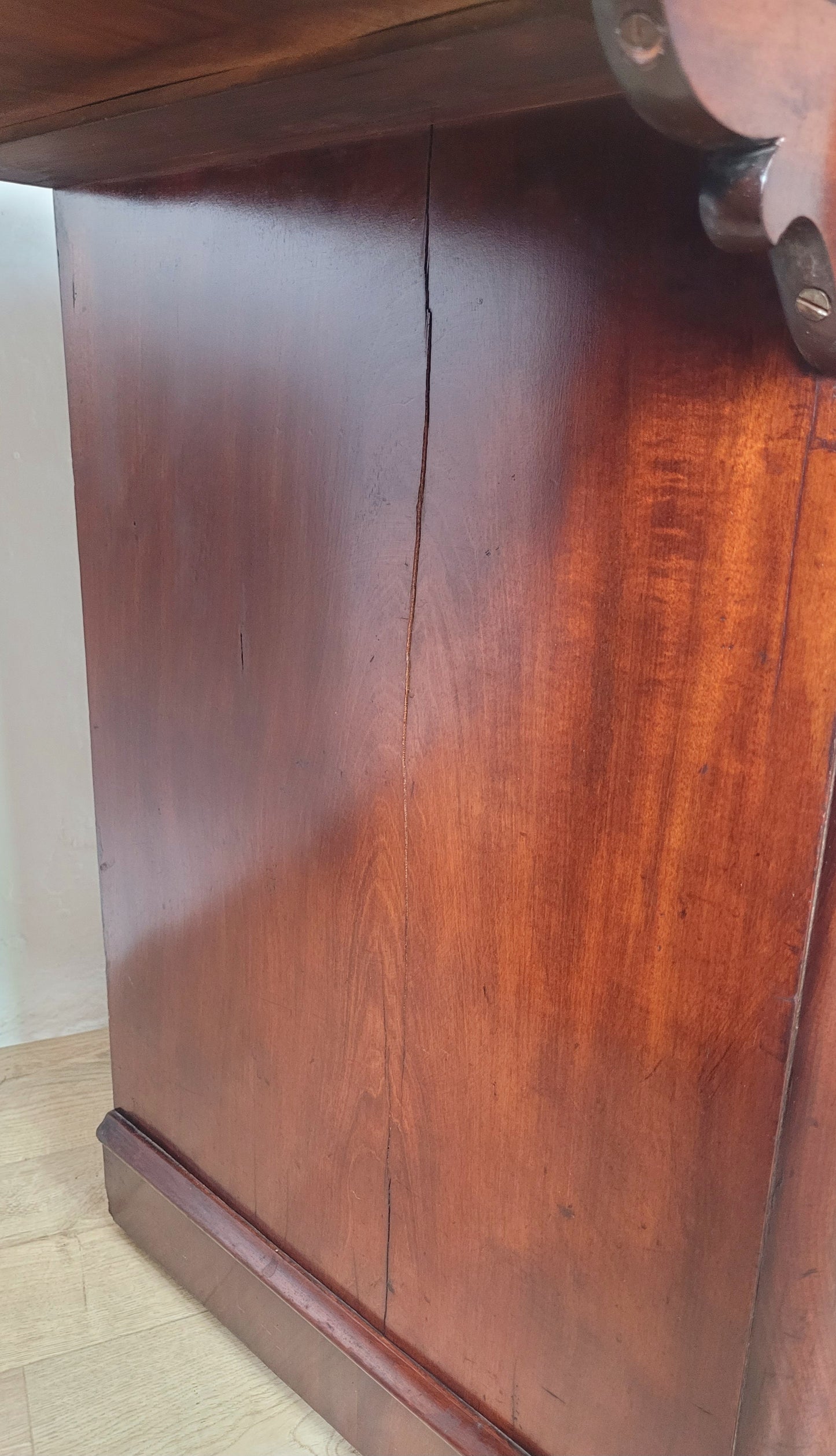 Victorian Writing Desk Knee Hole English 1890 Mahogany Antique Delivery Available