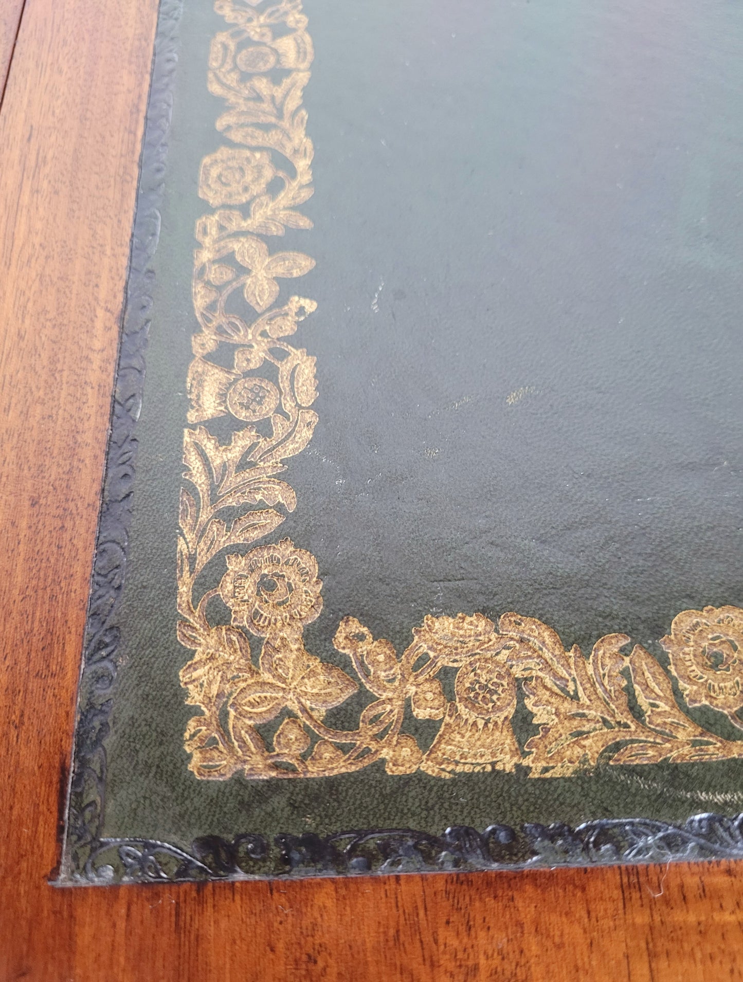 Bevan Funnell Side Table Drop Leaf Leather 1950s Reproduction Postage Available