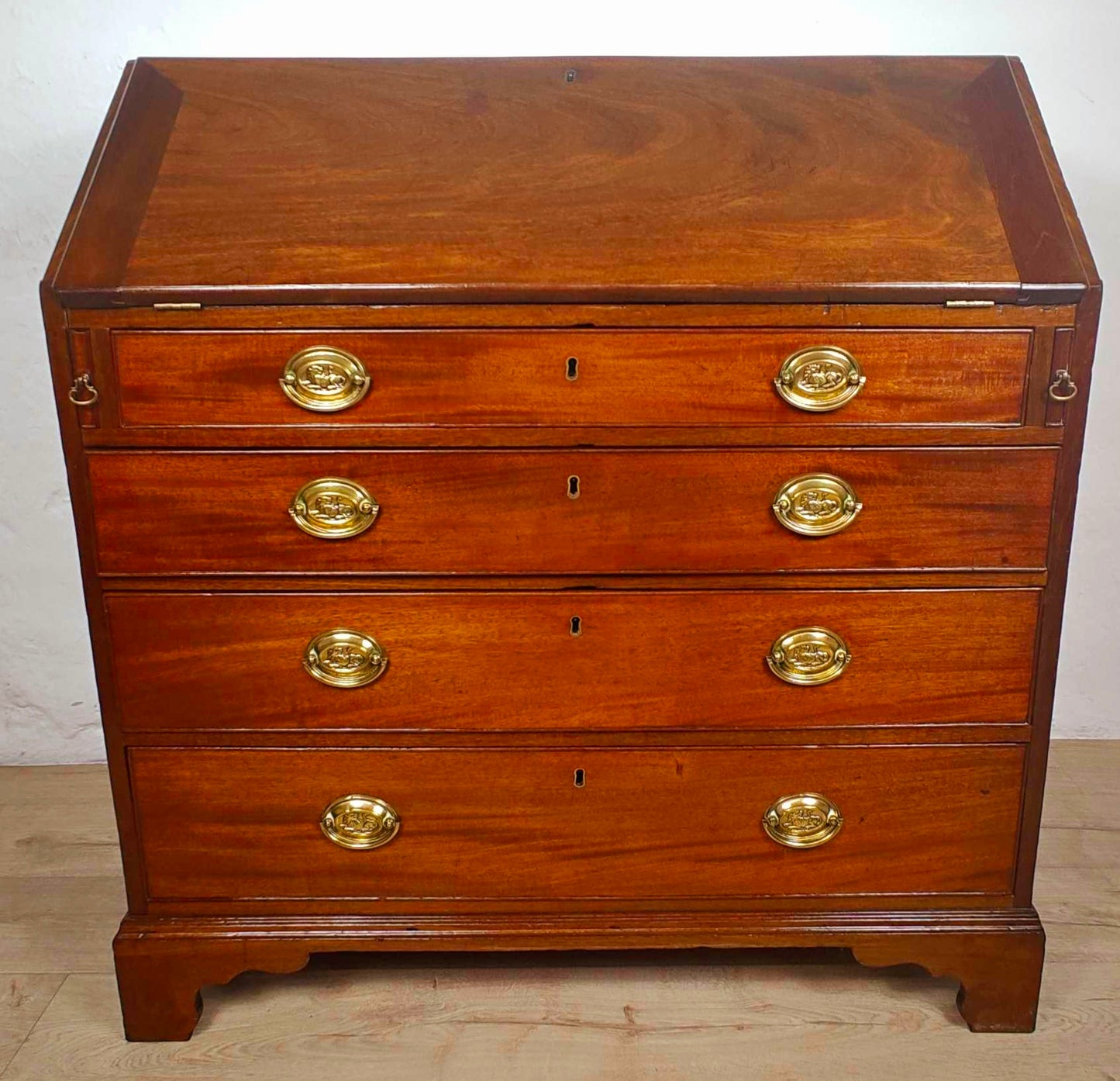 George III Writing Bureau Desk Oak 18thC Antique English Delivery Available