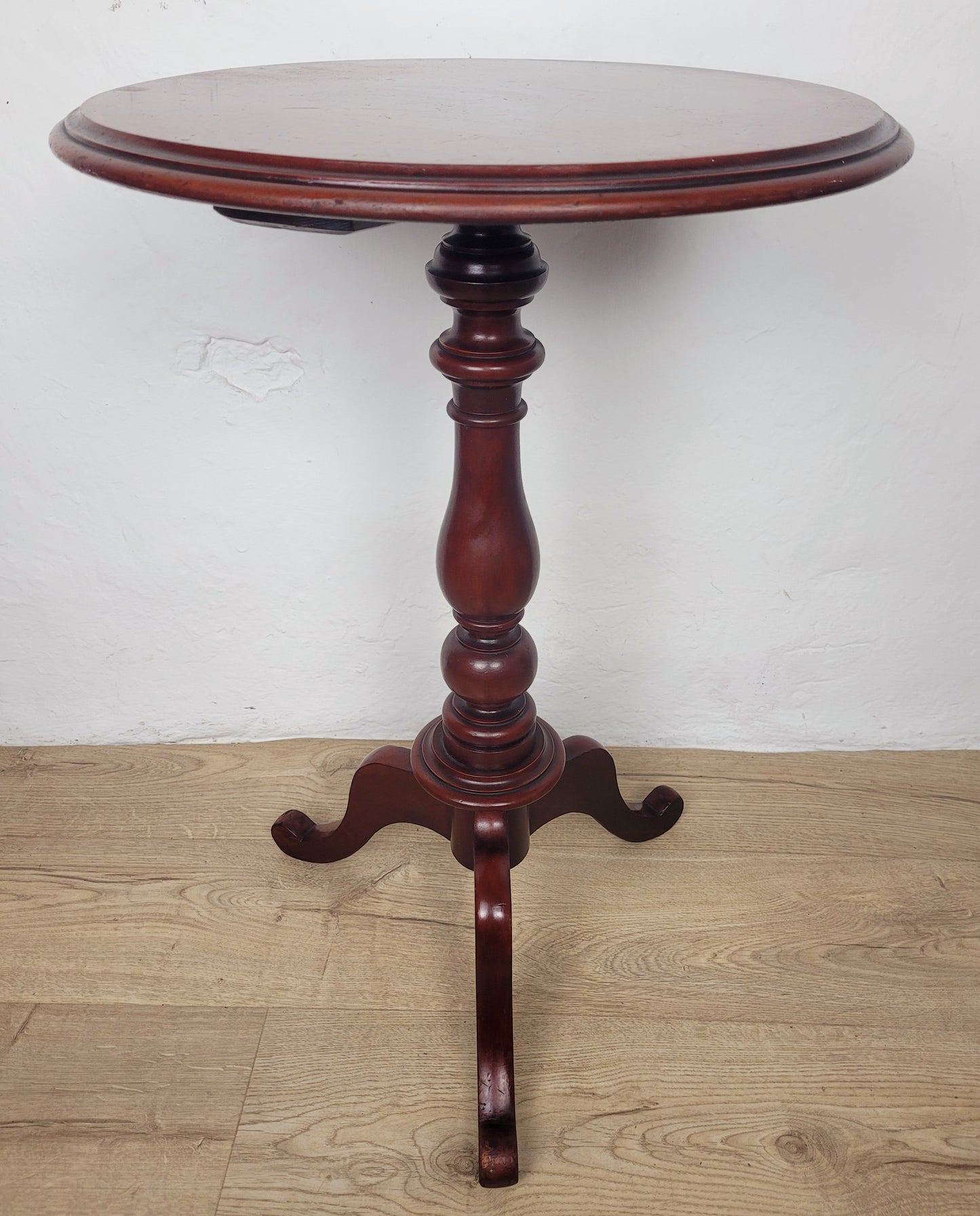 Victorian Pedestal Tripod Table English 19th Century Mahogany Postage Available