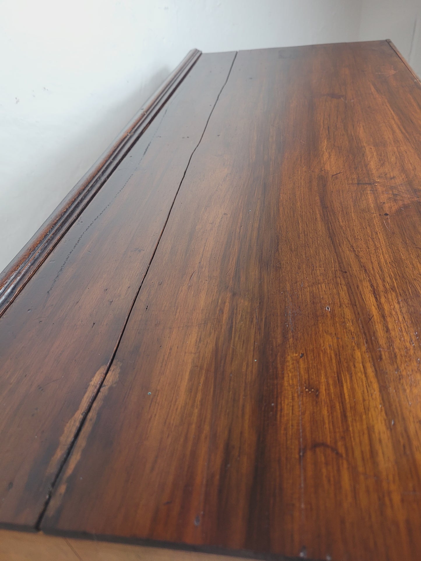 Edwardian Chest of Drawers 2 Over 3 Walnut 1910s Drop Handle Delivery Available