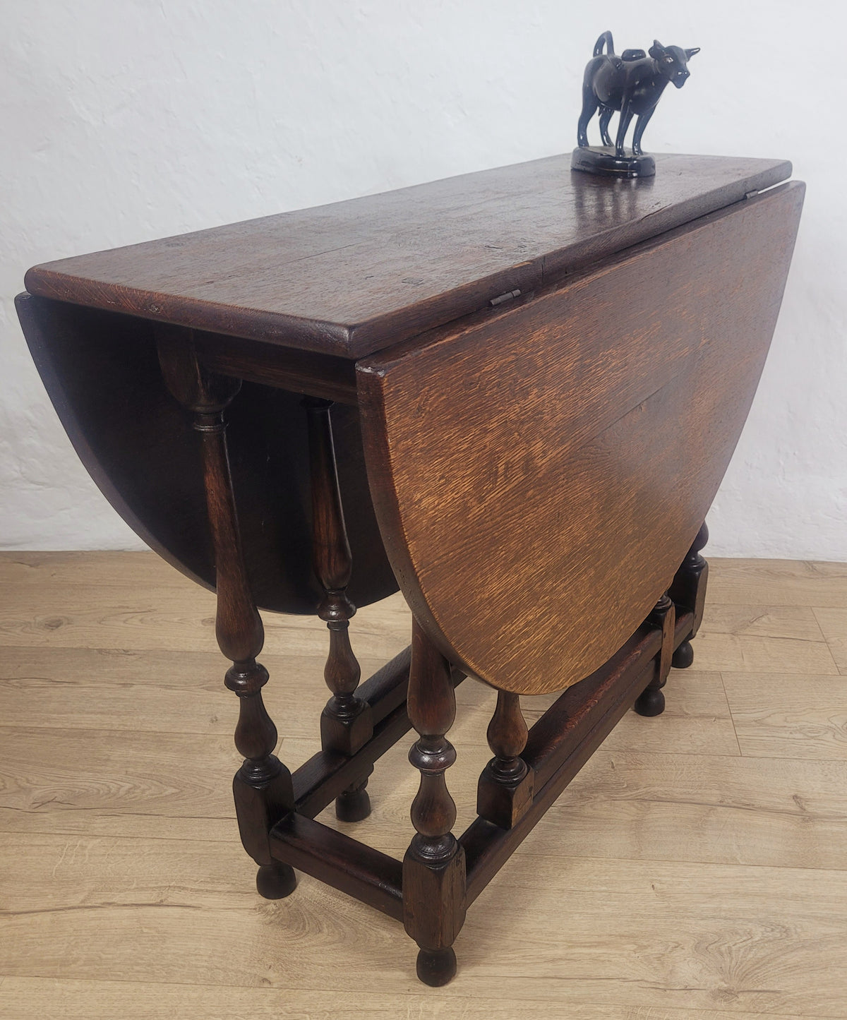 Dining Table Early 20thC Oak Drop Leaf Gateleg Country 1920's Delivery Available