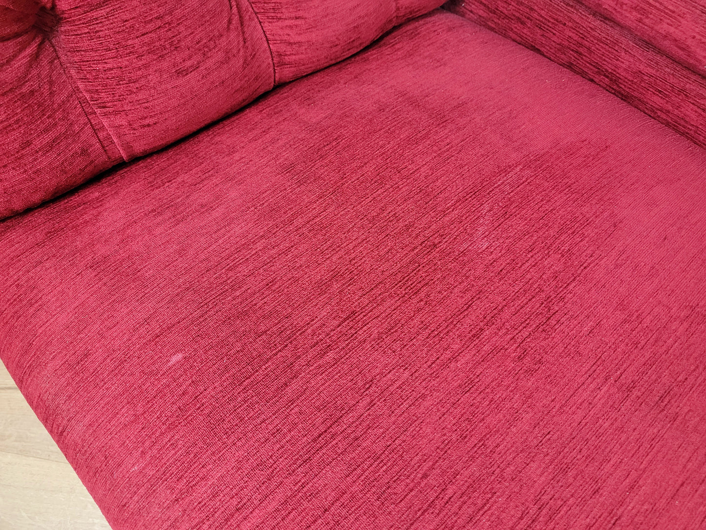 Victorian Chaise Lounge 19th Century Red Upholstered Antique Delivery Available