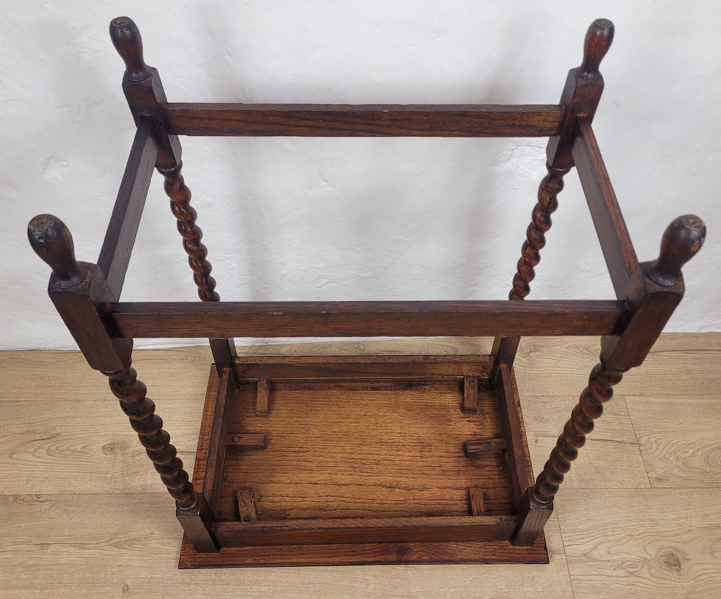 Barley Twist Side Table Vintage Rectangular Country English Postage Available