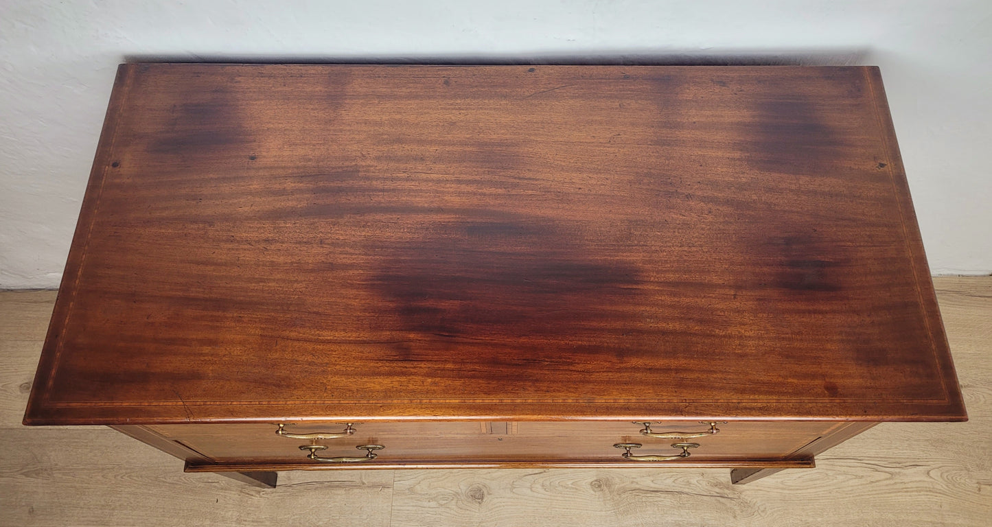 Victorian Dressing Chest of Drawers Inlaid 19thC Drop Handles Delivery Available