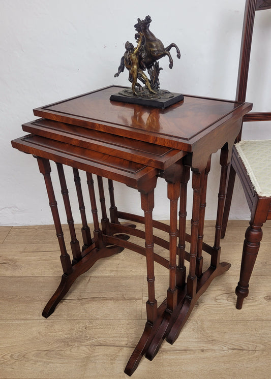 Nest Of Three Tables Rectangular Reproduction Antique Style Postage Available