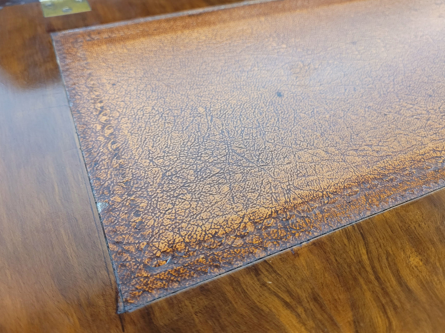 Vintage Writing Desk Denby & Spinks Walnut Cabriole Legs 1940s Delivery Available