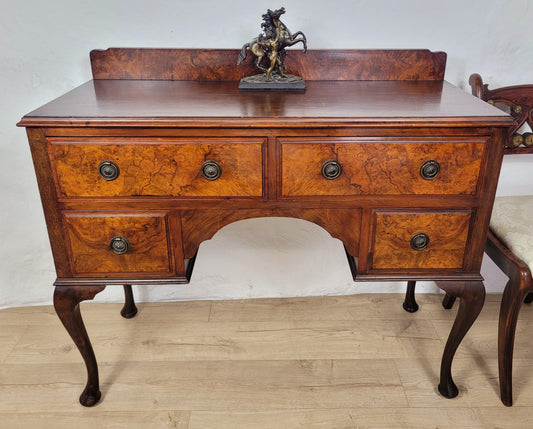 Victorian Walnut Writing Desk Sideboard Antique English Delivery Available