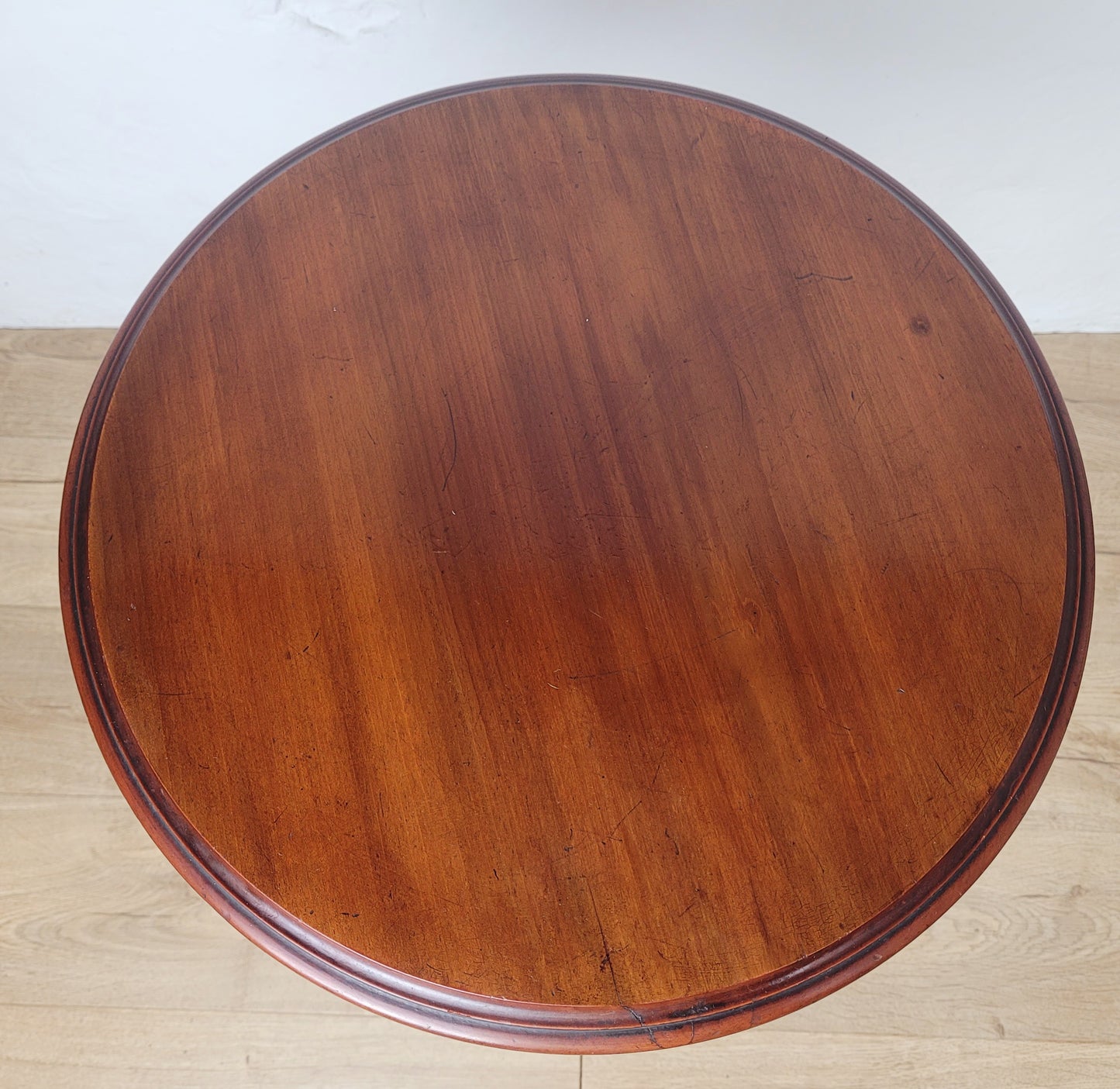 Victorian Pedestal Tripod Table English 19th Century Mahogany Postage Available