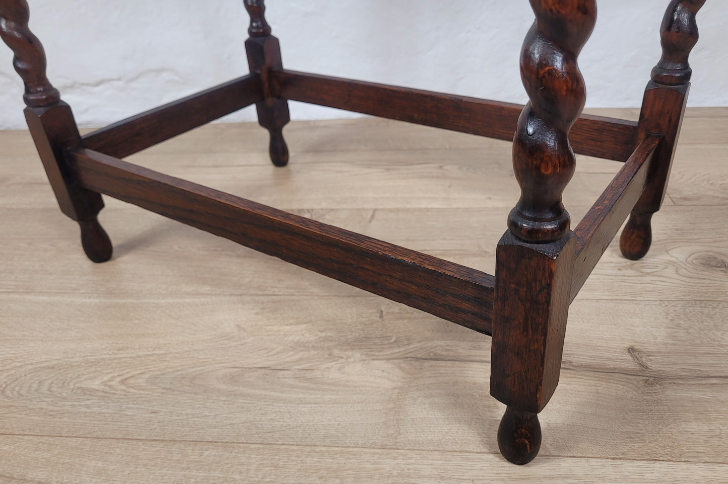 Barley Twist Side Table Vintage Rectangular Country English Postage Available