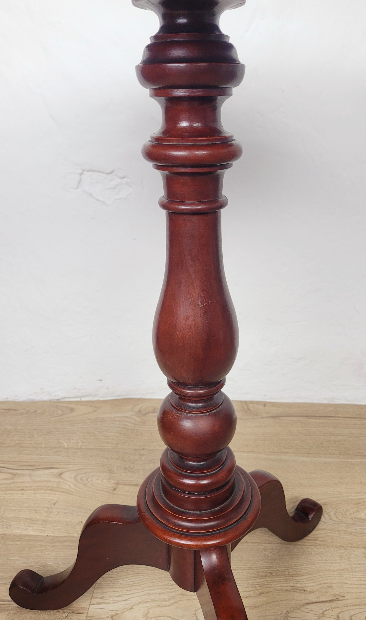 Victorian Pedestal Tripod Table English 19th Century Mahogany Postage Available