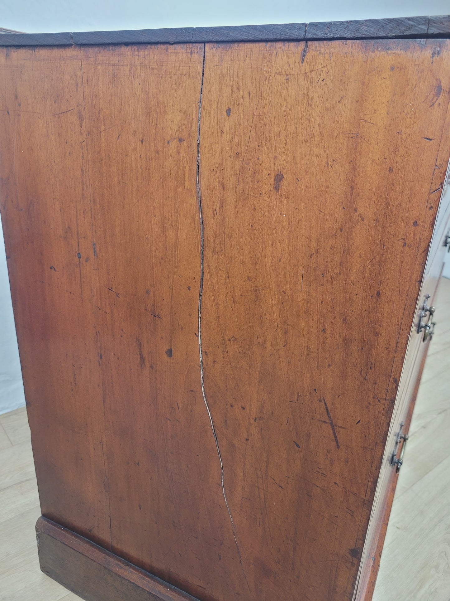 Edwardian Chest of Drawers 2 Over 3 Walnut 1910s Drop Handle Delivery Available