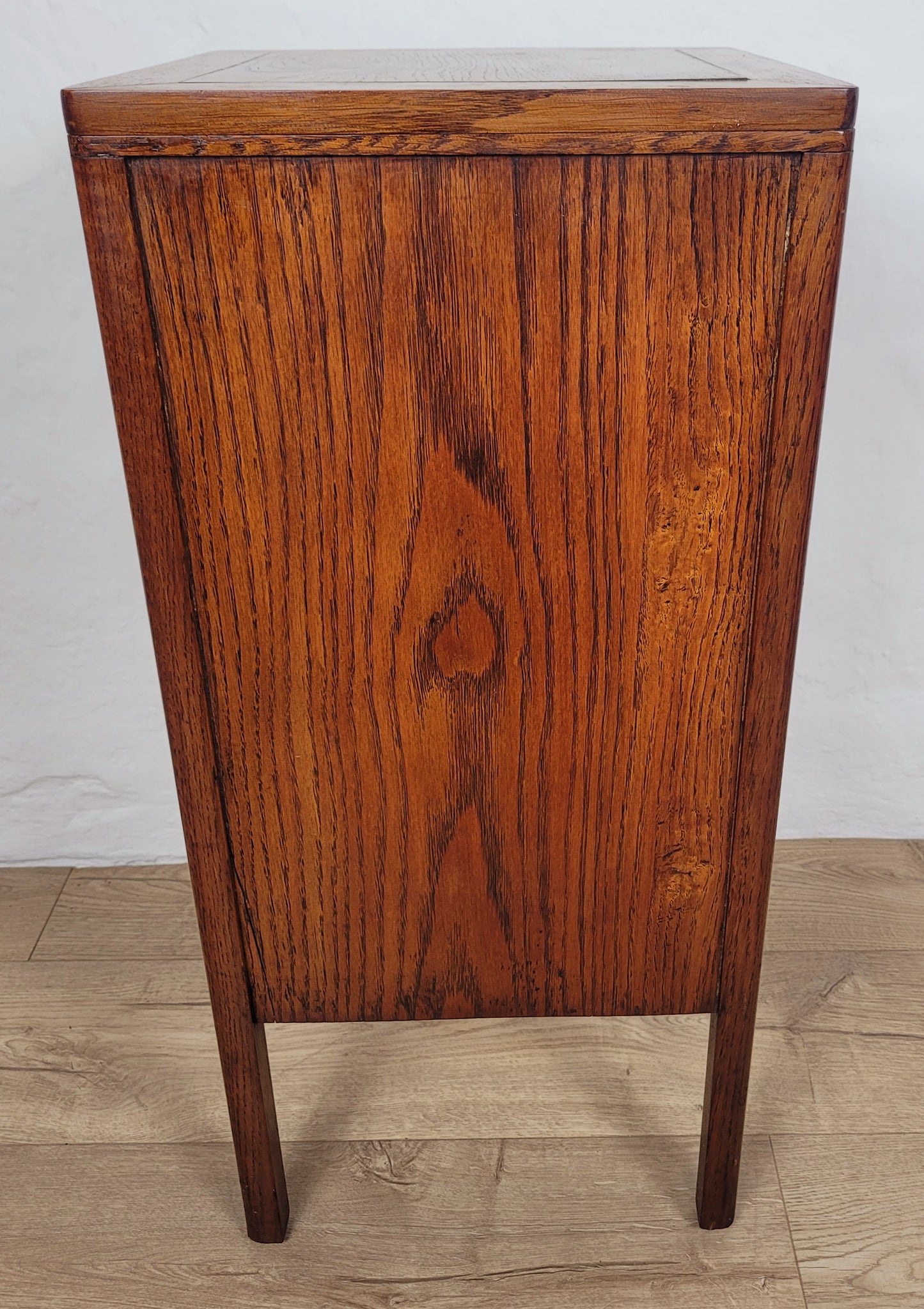 Vintage Bedside Cabinet Oak Mid 20th-Century Country Drawers Postage Available