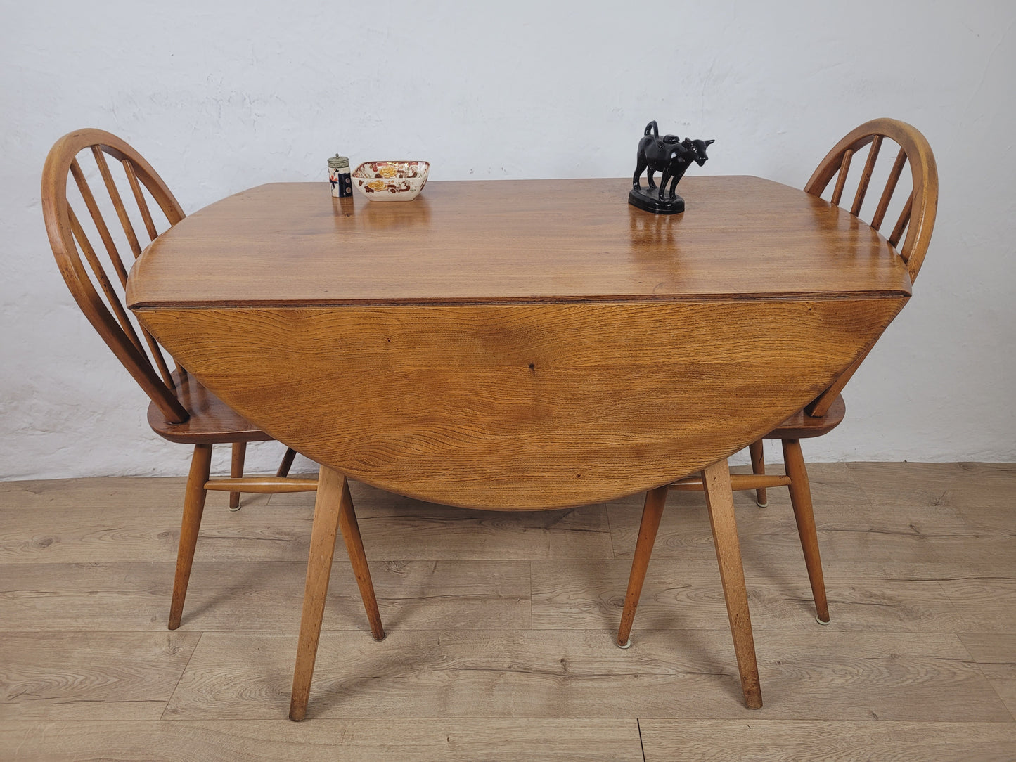 Ercol Dining Set Windsor 400 Drop Leaf Table Hoop Back Chairs Delivery Available