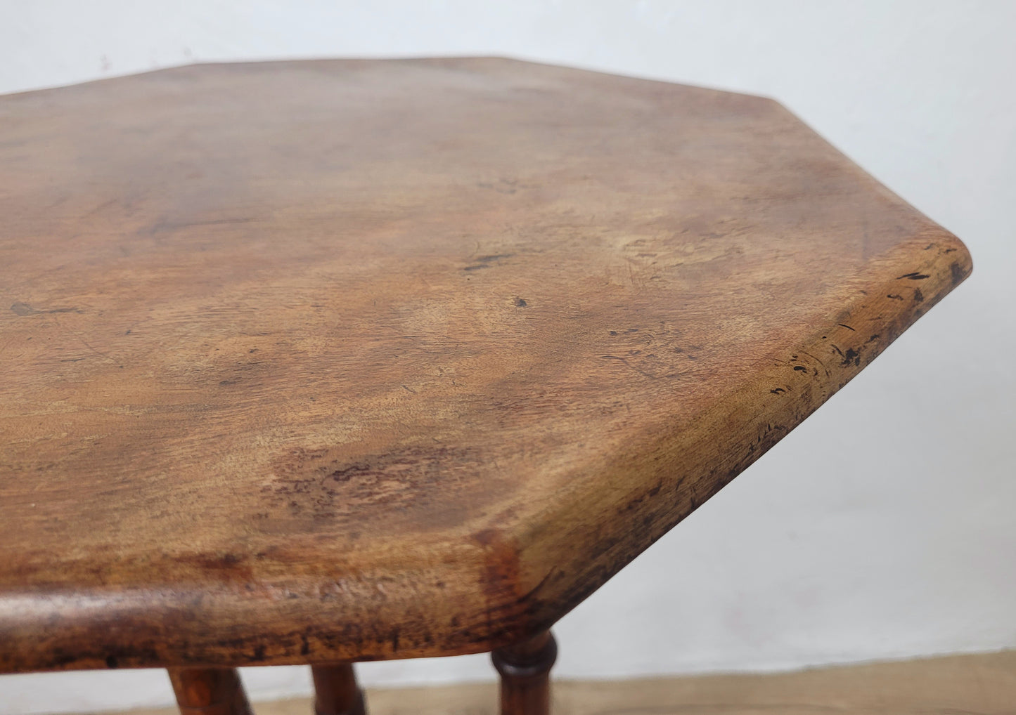 Victorian Octagonal Occasional Table Tripod English Mahogany Postage Available