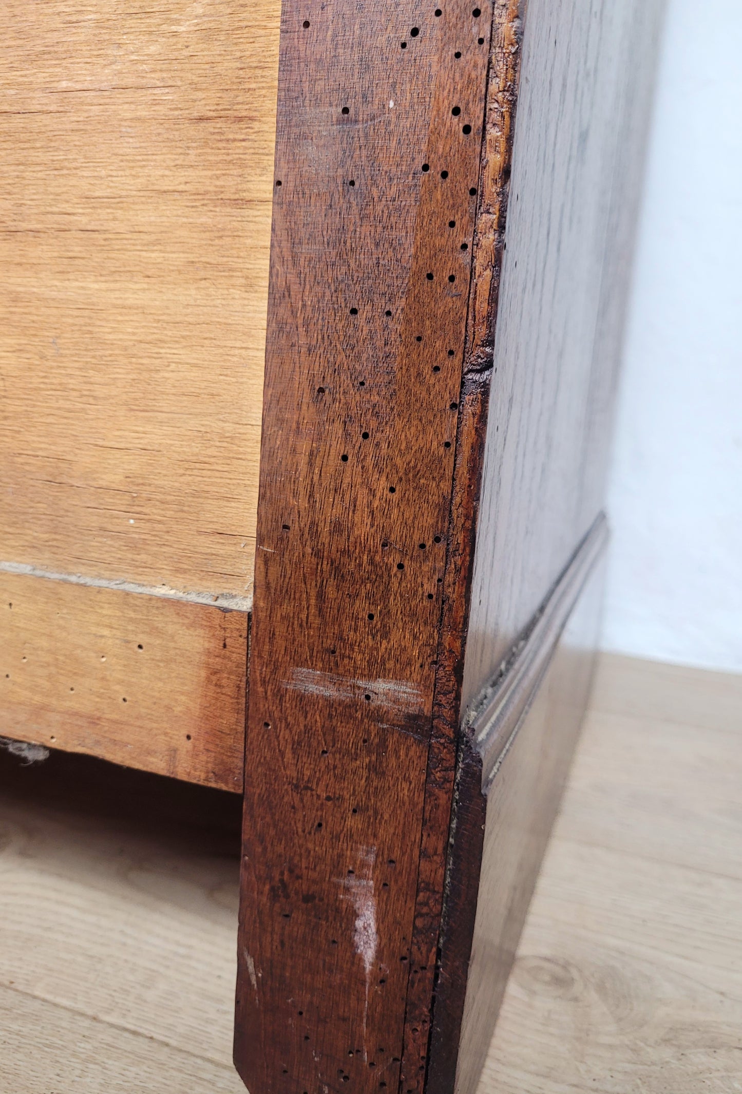 Edwardian Chest of Drawers 2 Over 3 Oak 1910s Drop Handle Delivery Available