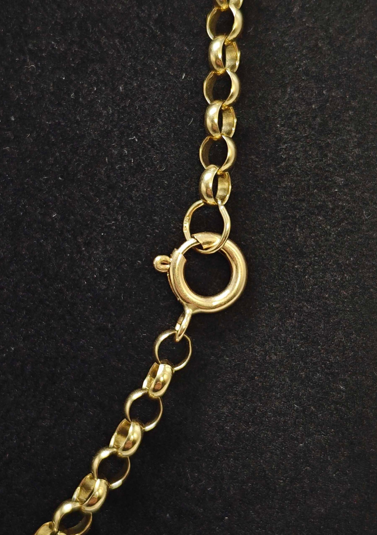 Belcher Chain Necklace 9ct Yellow Gold 19.5 Inch