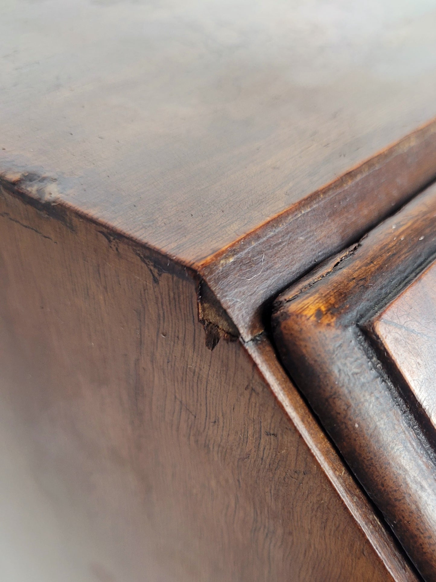 Ladies Writing Bureau Desk Vintage 1950s Lock & Key Mahogany Delivery Available