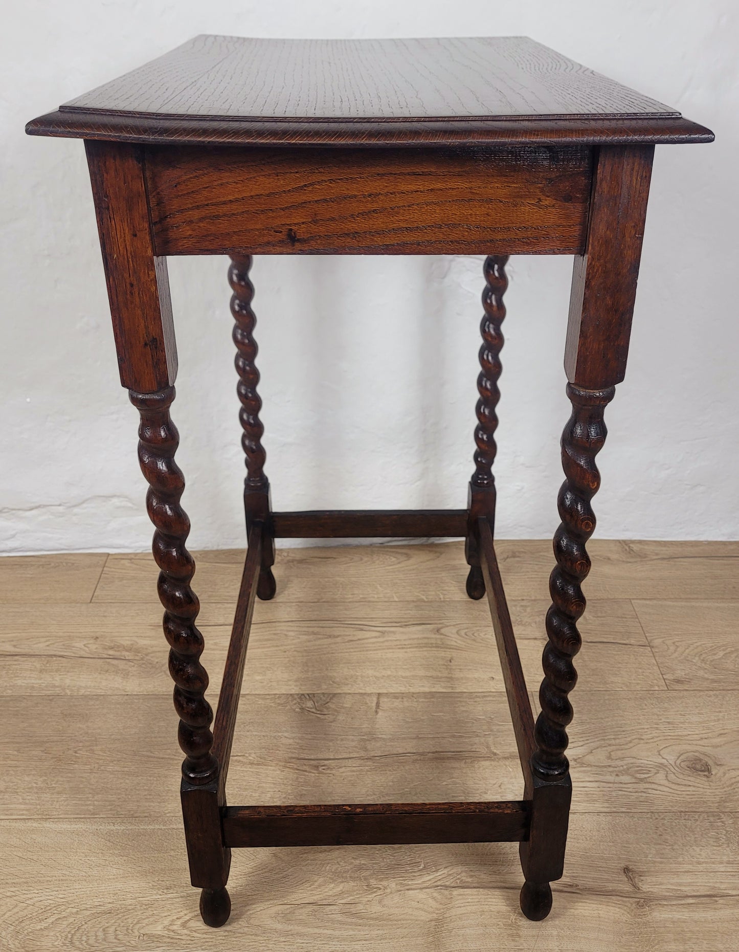 Barley Twist Side Table Vintage Rectangular Country English Postage Available