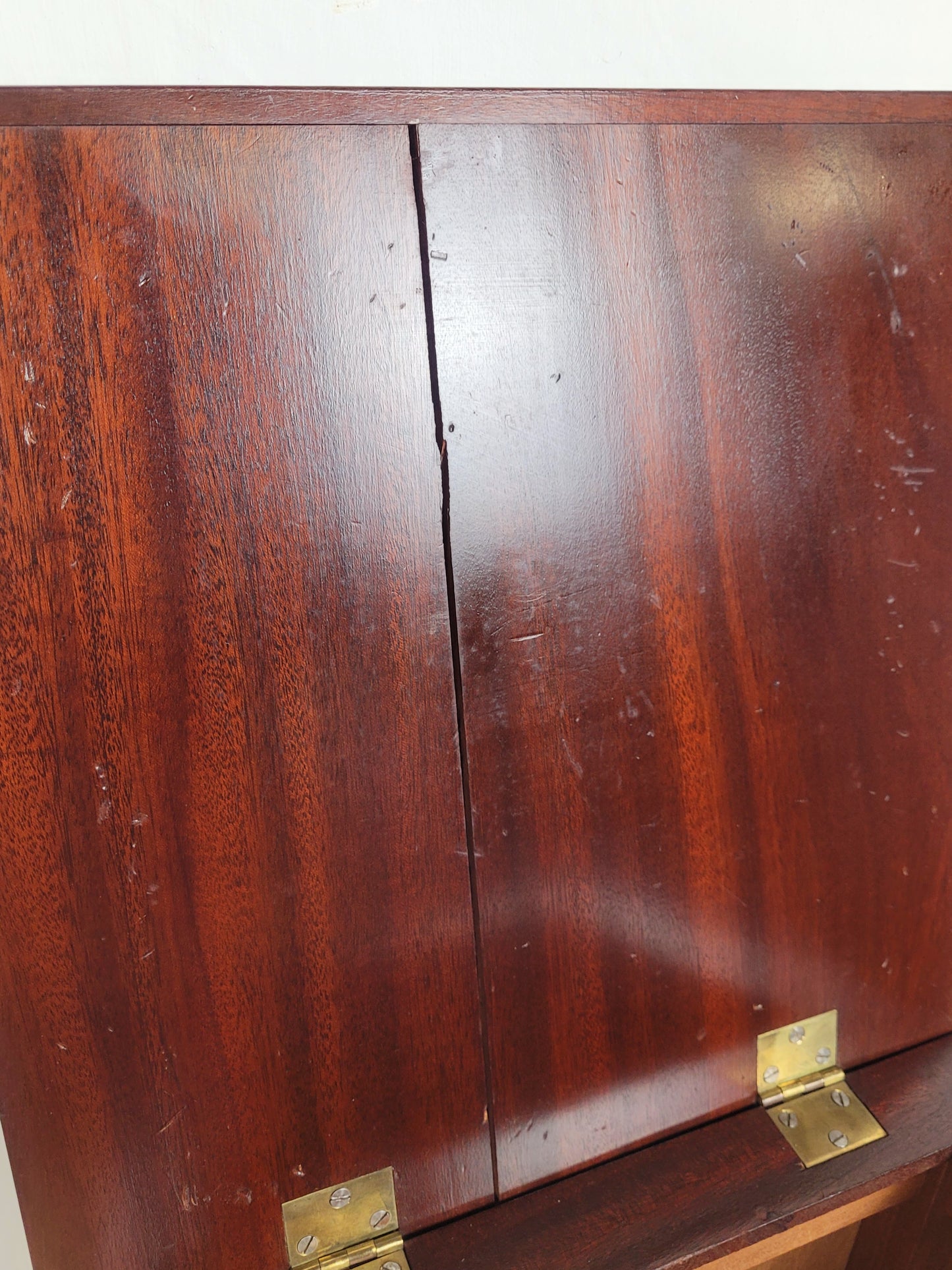 Vintage Bedside Table Leather Top Lid Mid 20th-century Postage Available