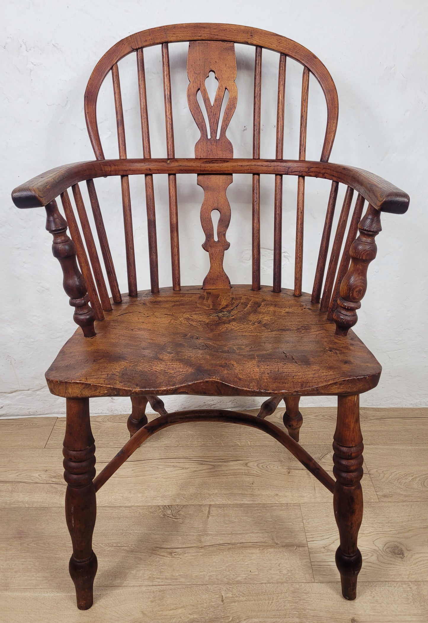 Victorian Windsor Armchair HoopBack Crinoline Stretcher 19thC Delivery Available